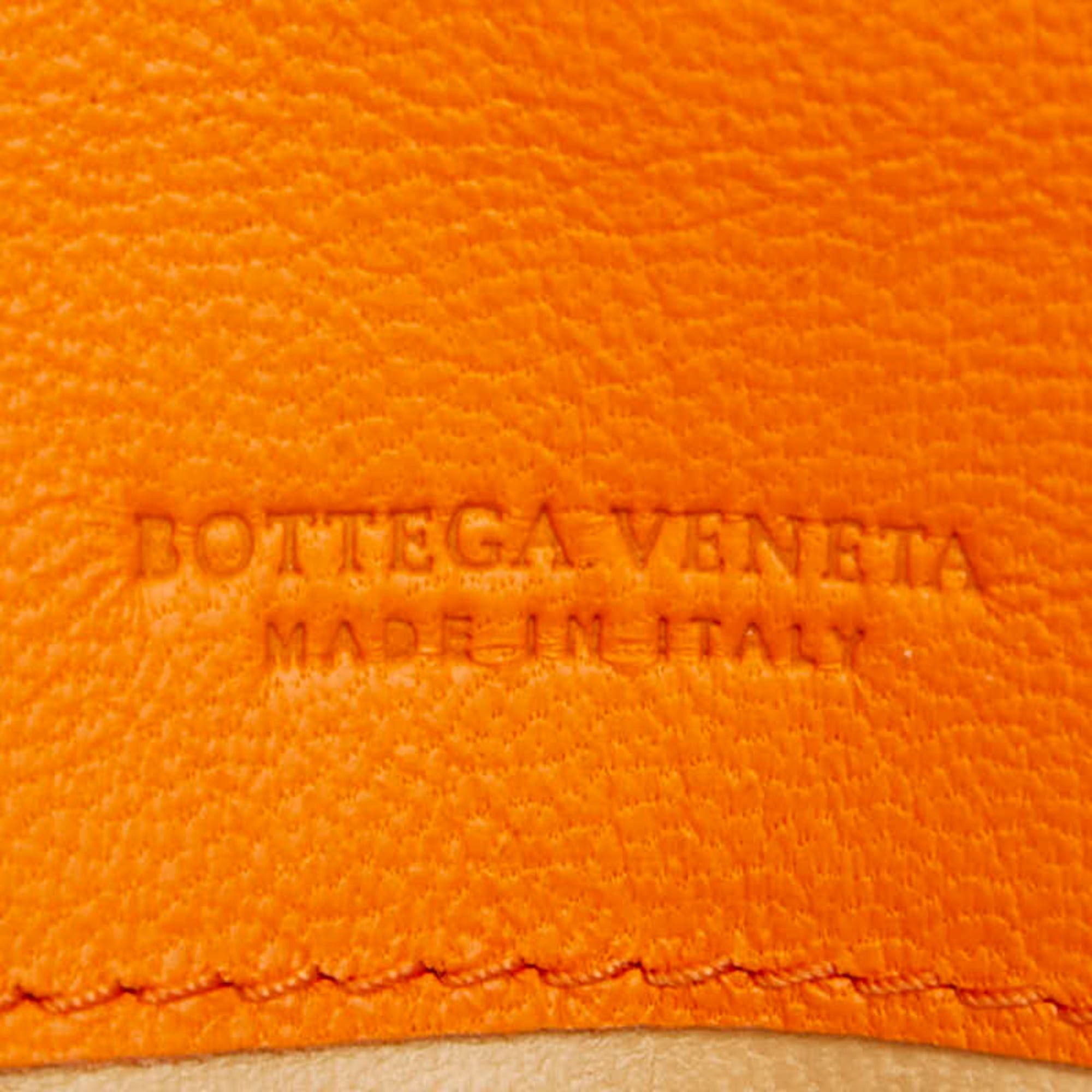Bottega Veneta Bottega Veneta Intrecciato Long Wallet, Orange Leather, Women's. Size ONE SIZE - 9 Thumbnail