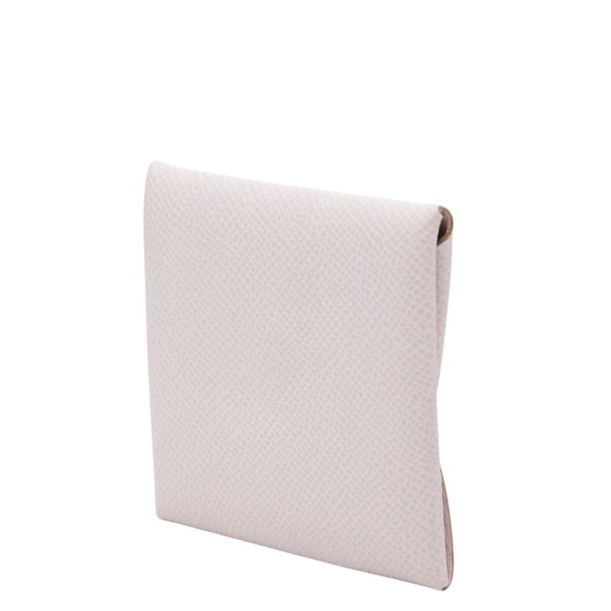 Hermes Hermes Bastia Wallet/Coin Purse, U Stamp, Mauve Pale Pink, Veau Epsom Leather, Women's Size ONE SIZE - 2 Thumbnail