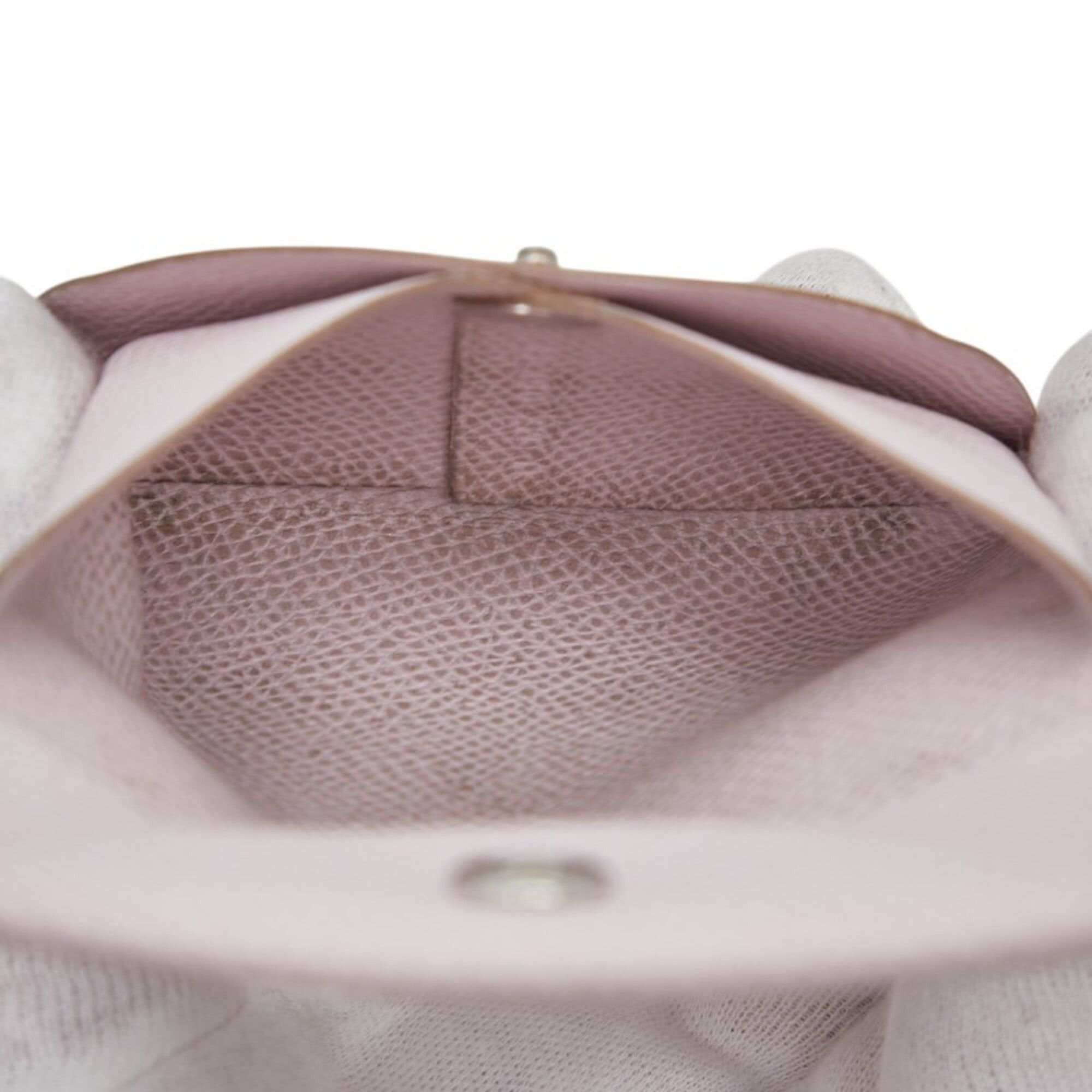 Hermes Hermes Bastia Wallet/Coin Purse, U Stamp, Mauve Pale Pink, Veau Epsom Leather, Women's Size ONE SIZE - 8 Thumbnail
