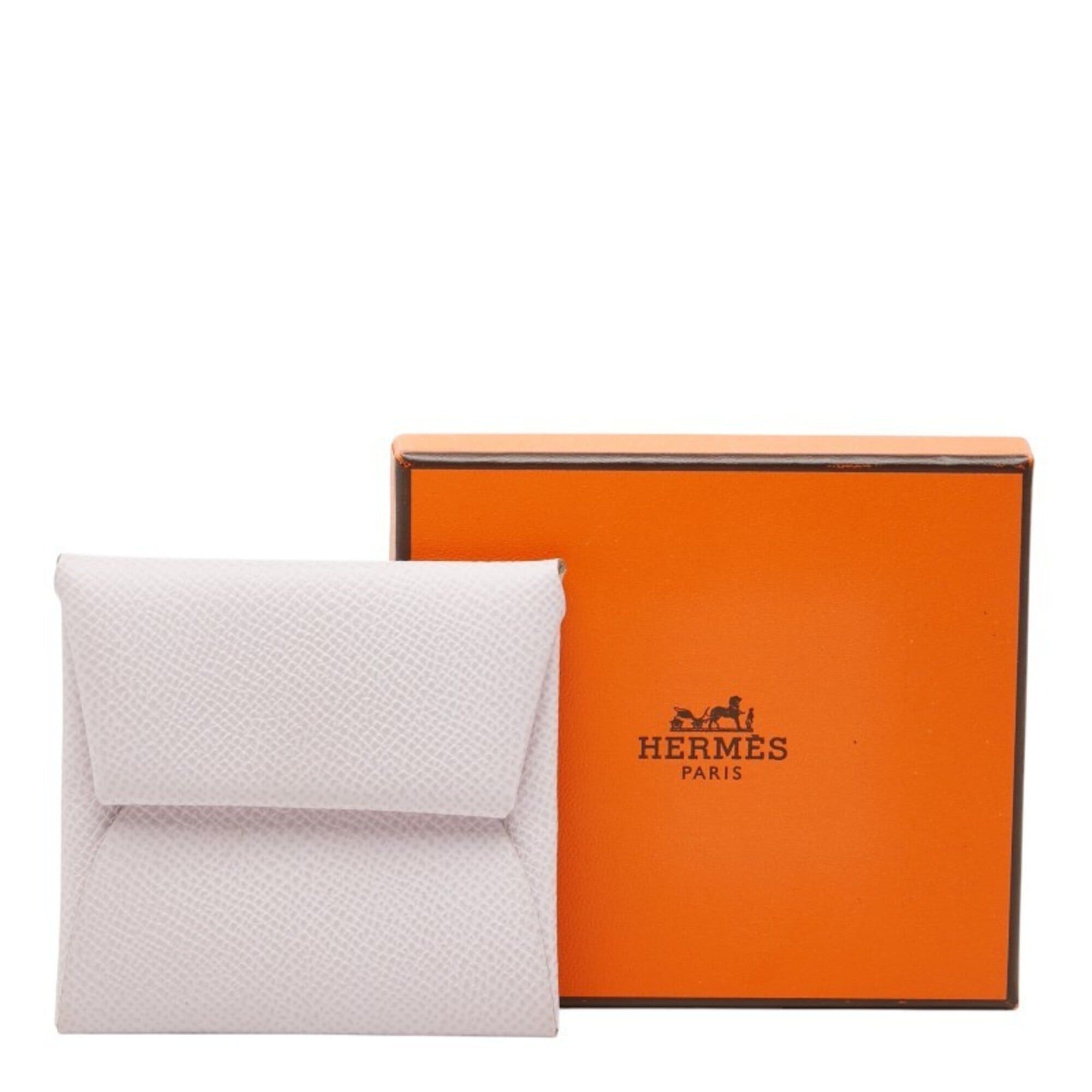 Hermes Hermes Bastia Wallet/Coin Purse, U Stamp, Mauve Pale Pink, Veau Epsom Leather, Women's Size ONE SIZE - 11 Thumbnail