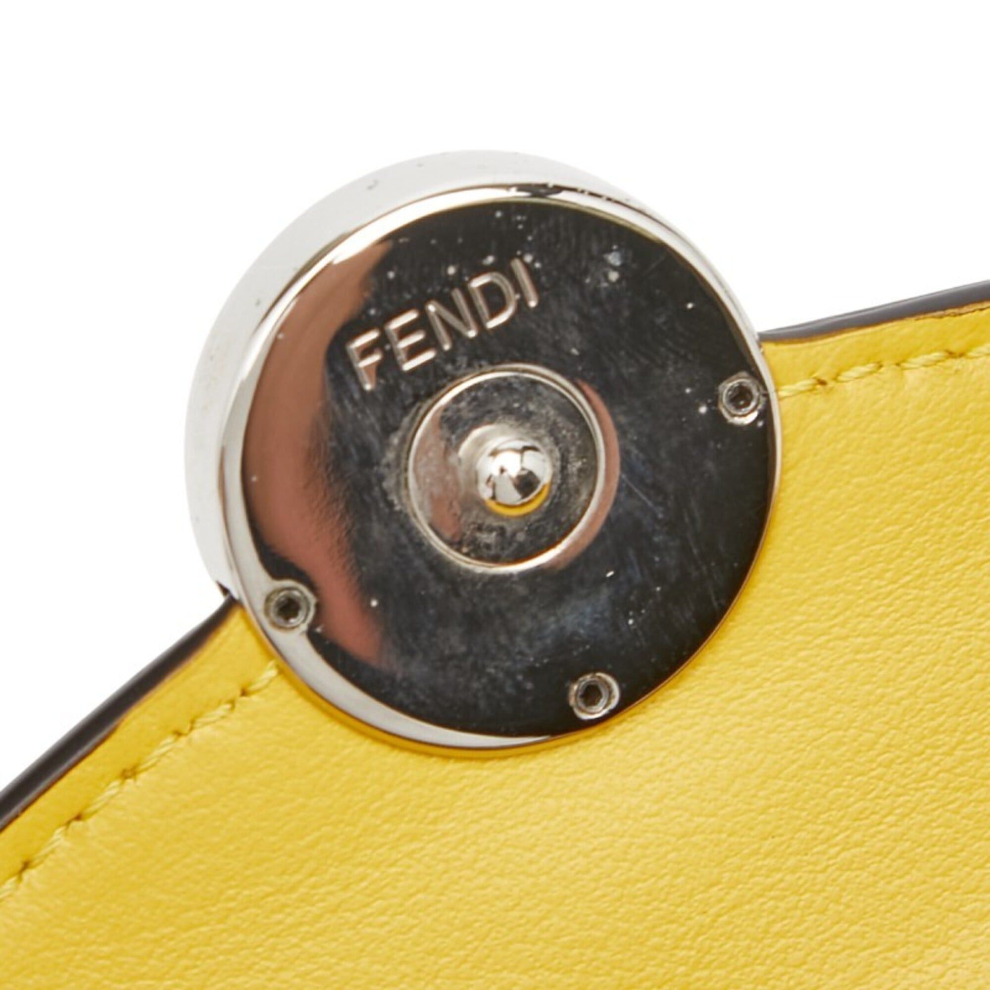 Fendi Fendi Zucca F is Logo Long Wallet, Yellow Brown Leather, Women's FENDI Size ONE SIZE - 7 Thumbnail