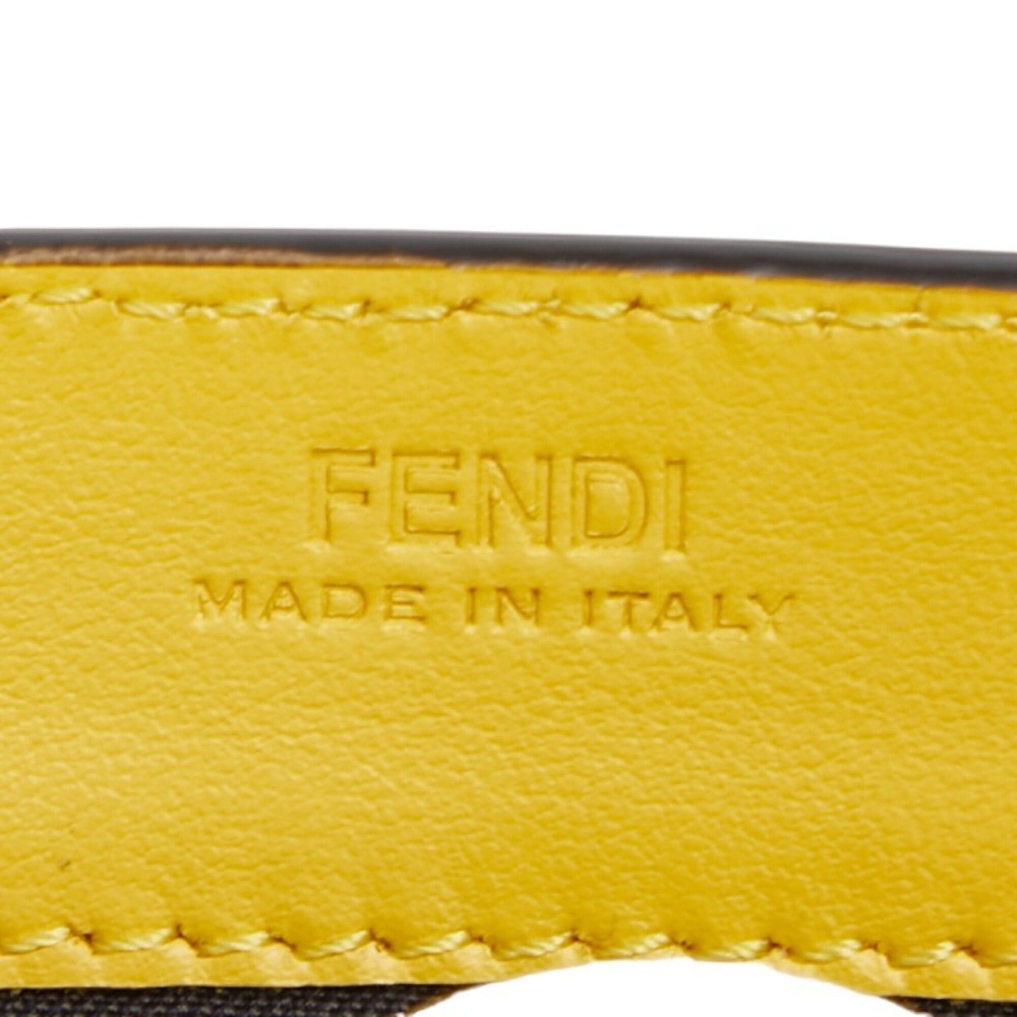 Fendi Fendi Zucca F is Logo Long Wallet, Yellow Brown Leather, Women's FENDI Size ONE SIZE - 11 Thumbnail