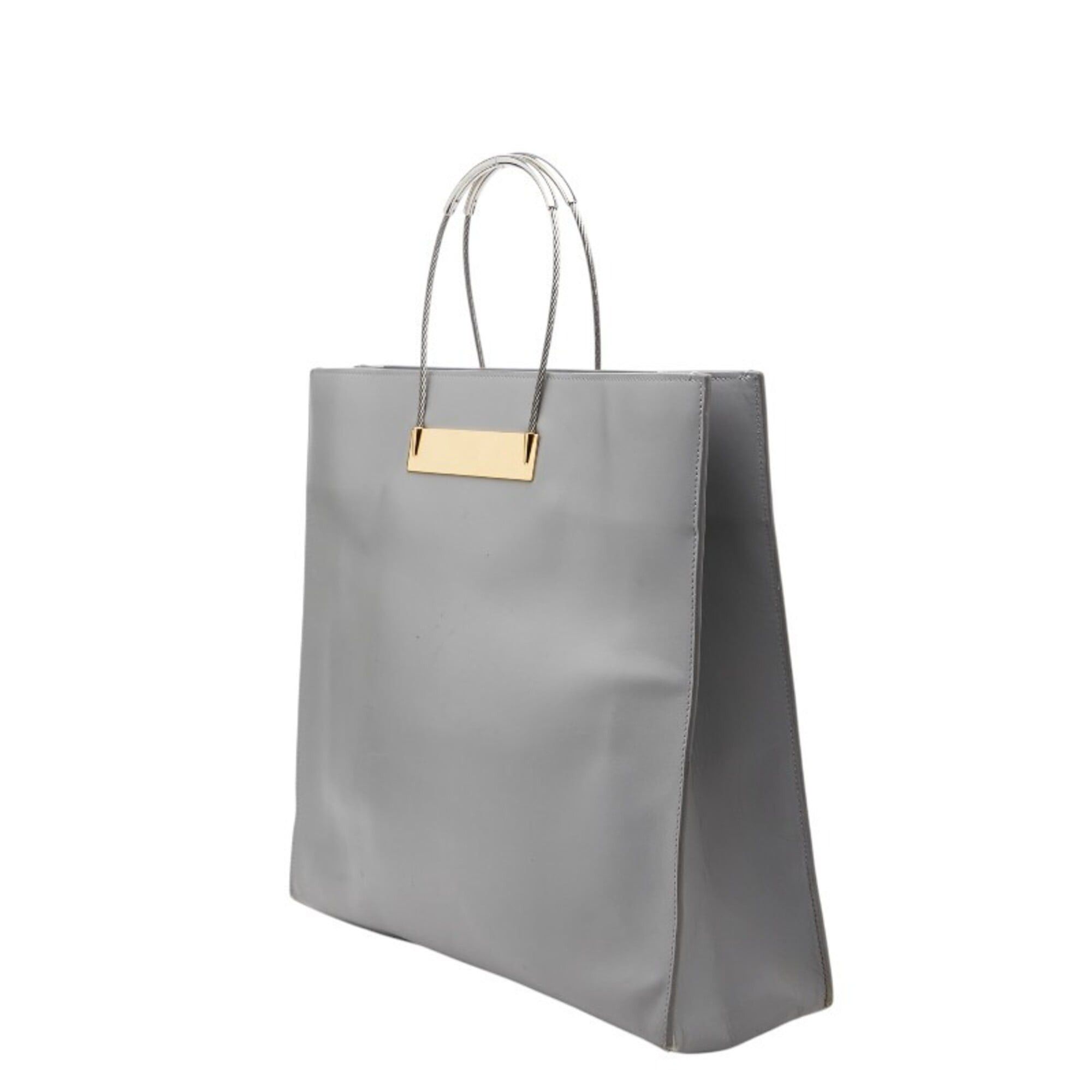 Balenciaga Balenciaga handbag tote bag, gray leather, metal accents, women's. Size ONE SIZE - 2 Thumbnail
