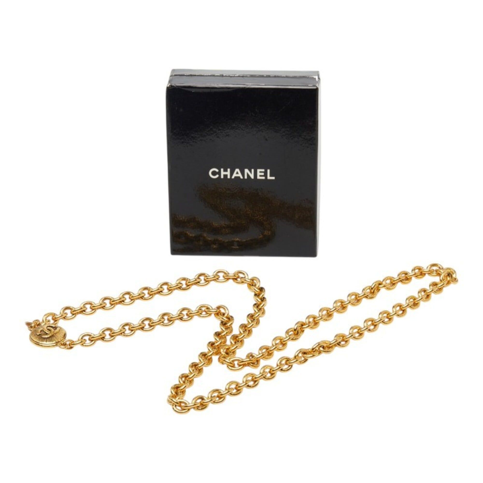 Chanel Chanel Coco Mark GP Chain Necklace, Gold Plated, Women's. Size ONE SIZE - 7 Thumbnail