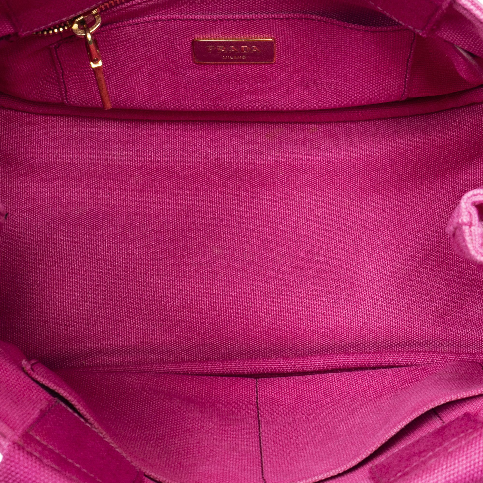 Prada Small Canapa Tote Size ONE SIZE - 9 Thumbnail