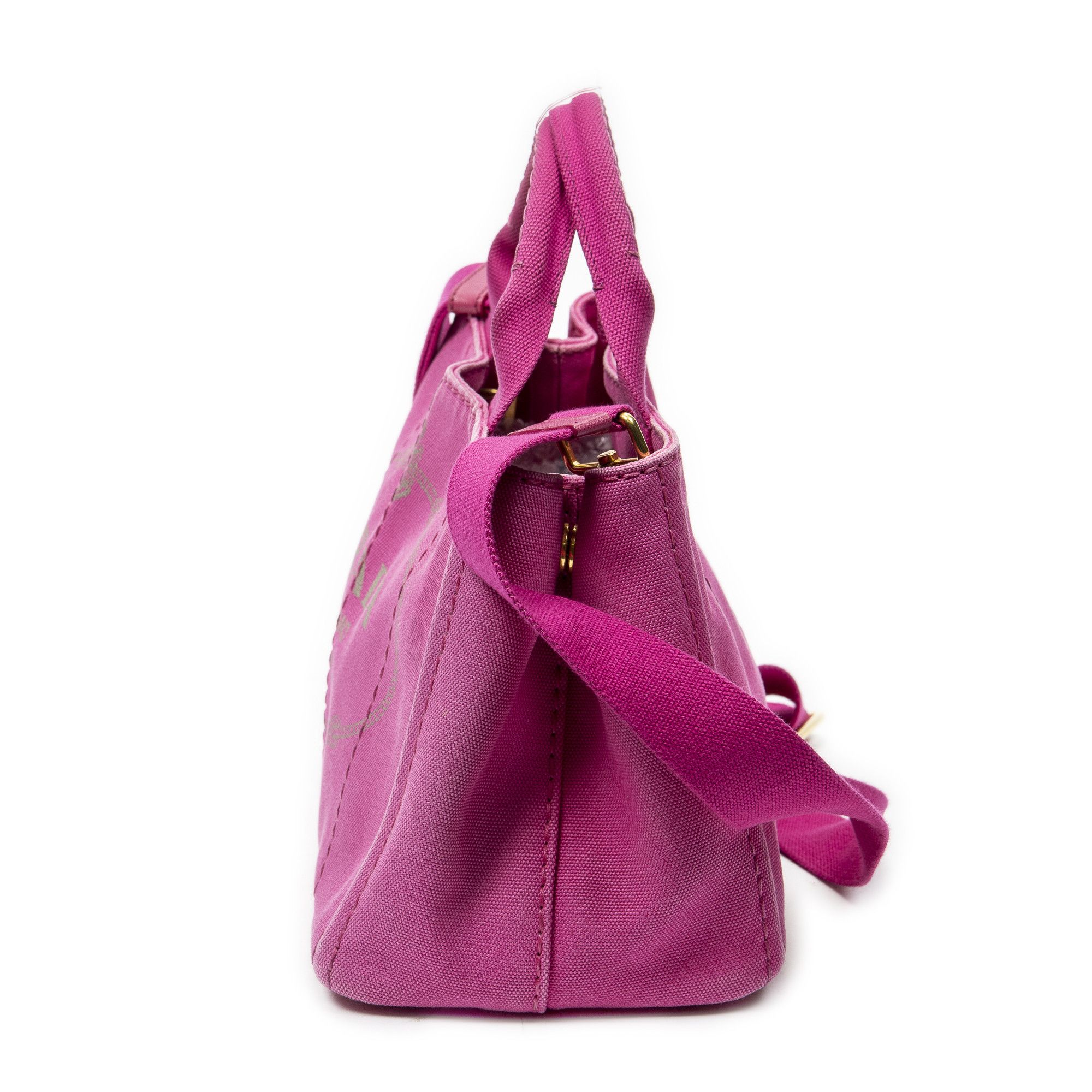Prada Small Canapa Tote Size ONE SIZE - 3 Thumbnail