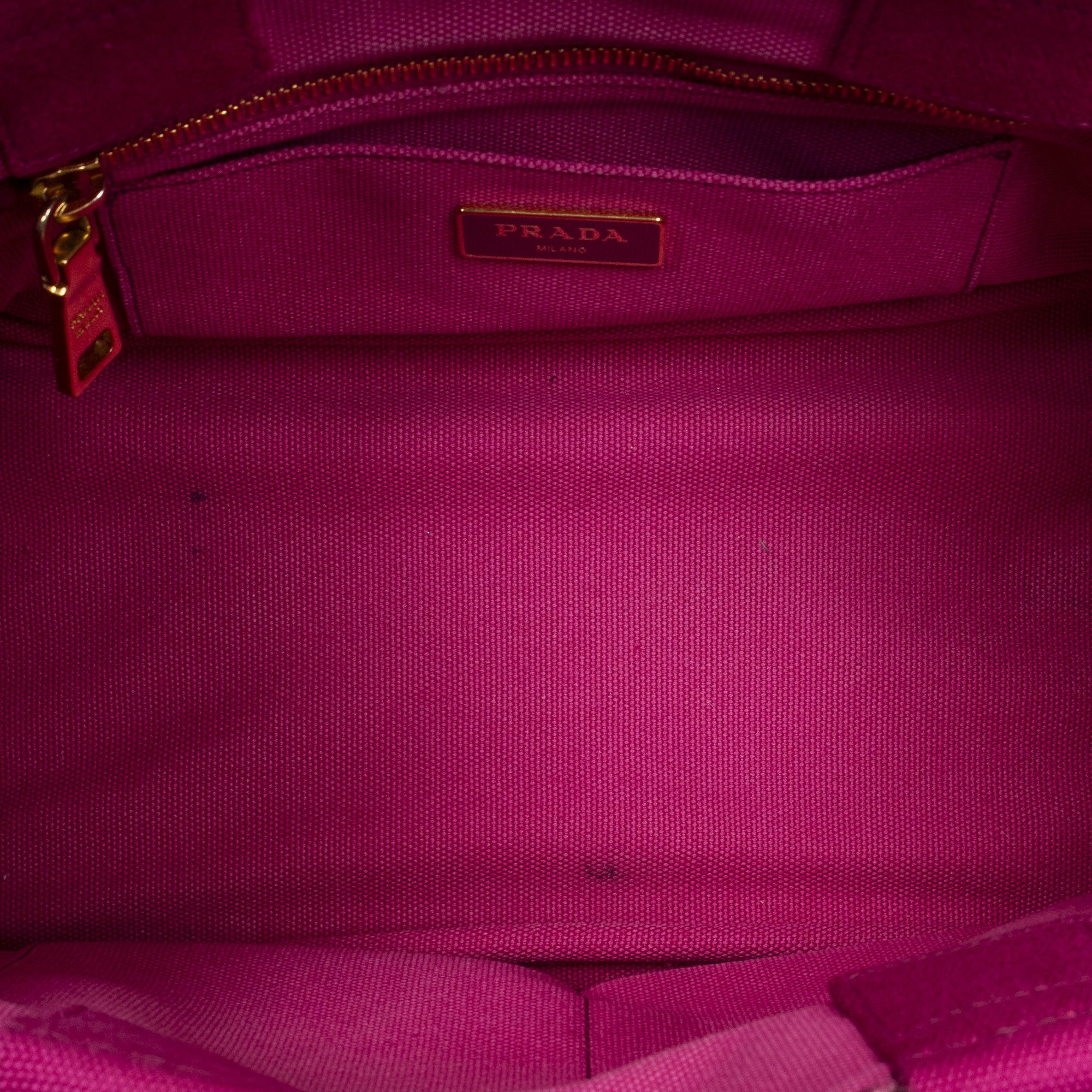 Prada Small Canapa Tote Size ONE SIZE - 9 Thumbnail