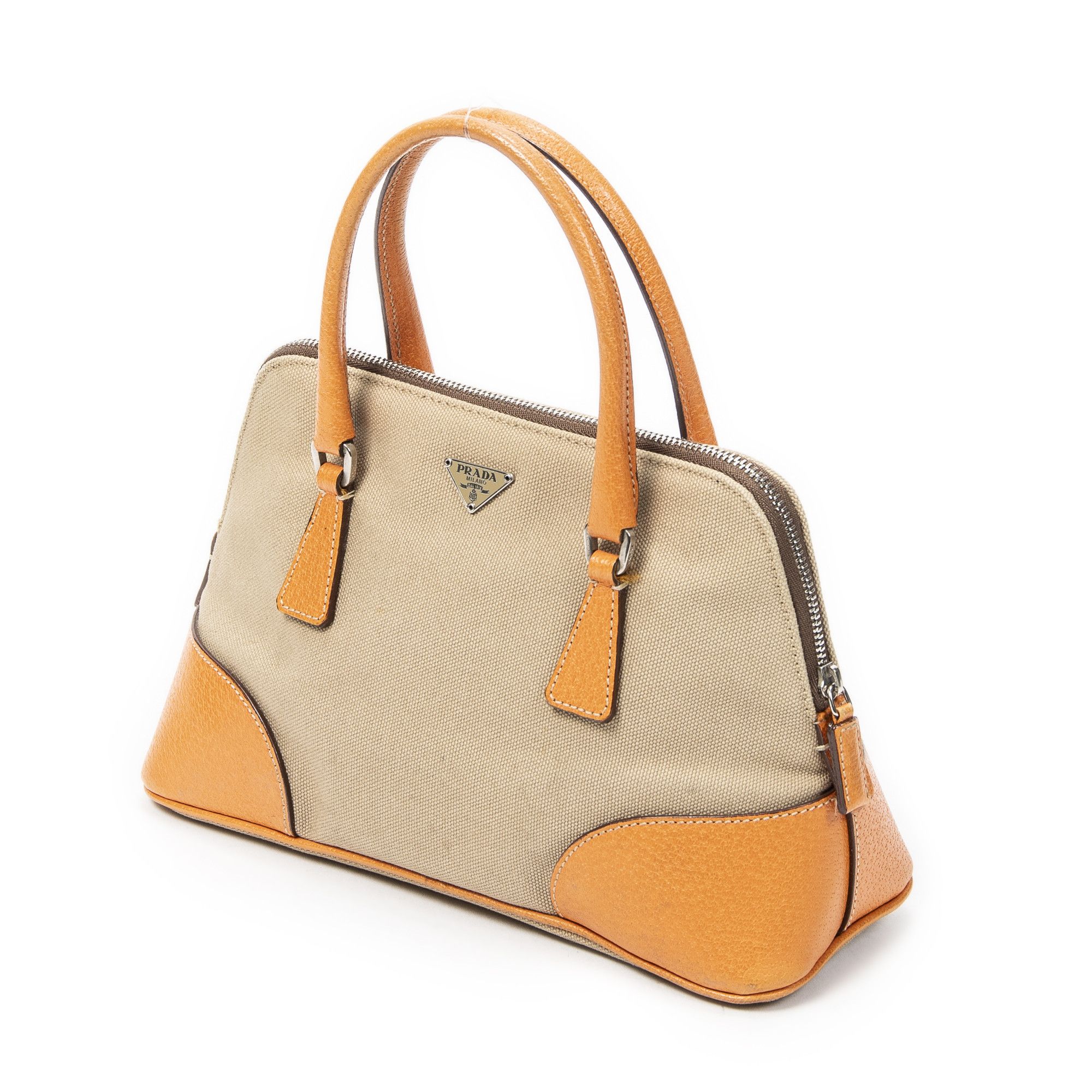 Prada Small Cinghiale Canapa Dome Tote Size ONE SIZE - 2 Thumbnail