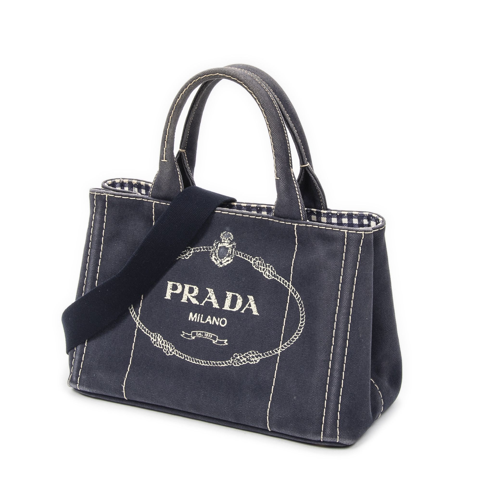 Prada Small Canapa Tote Size ONE SIZE - 2 Thumbnail