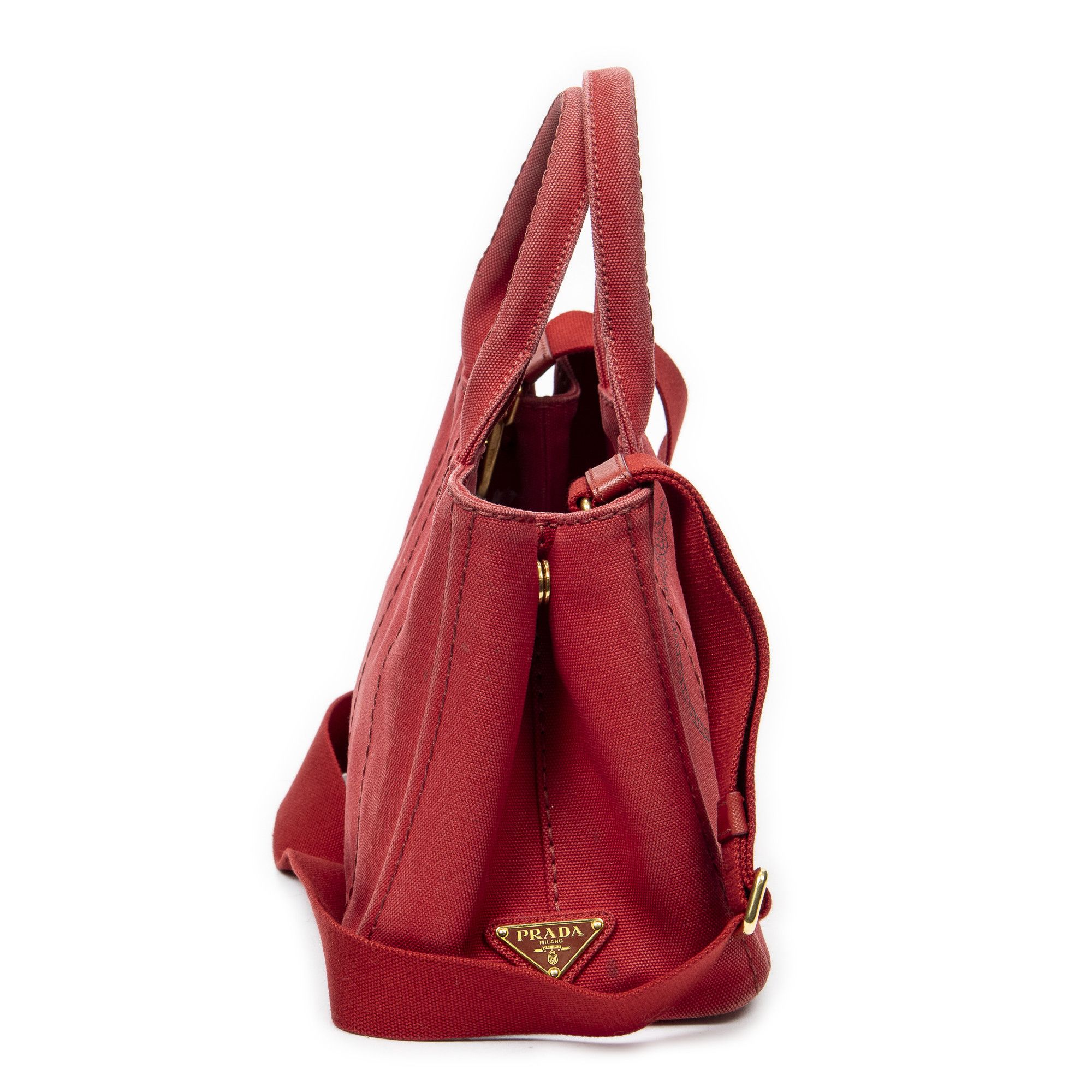 Prada Small Canapa Tote Size ONE SIZE - 4 Thumbnail