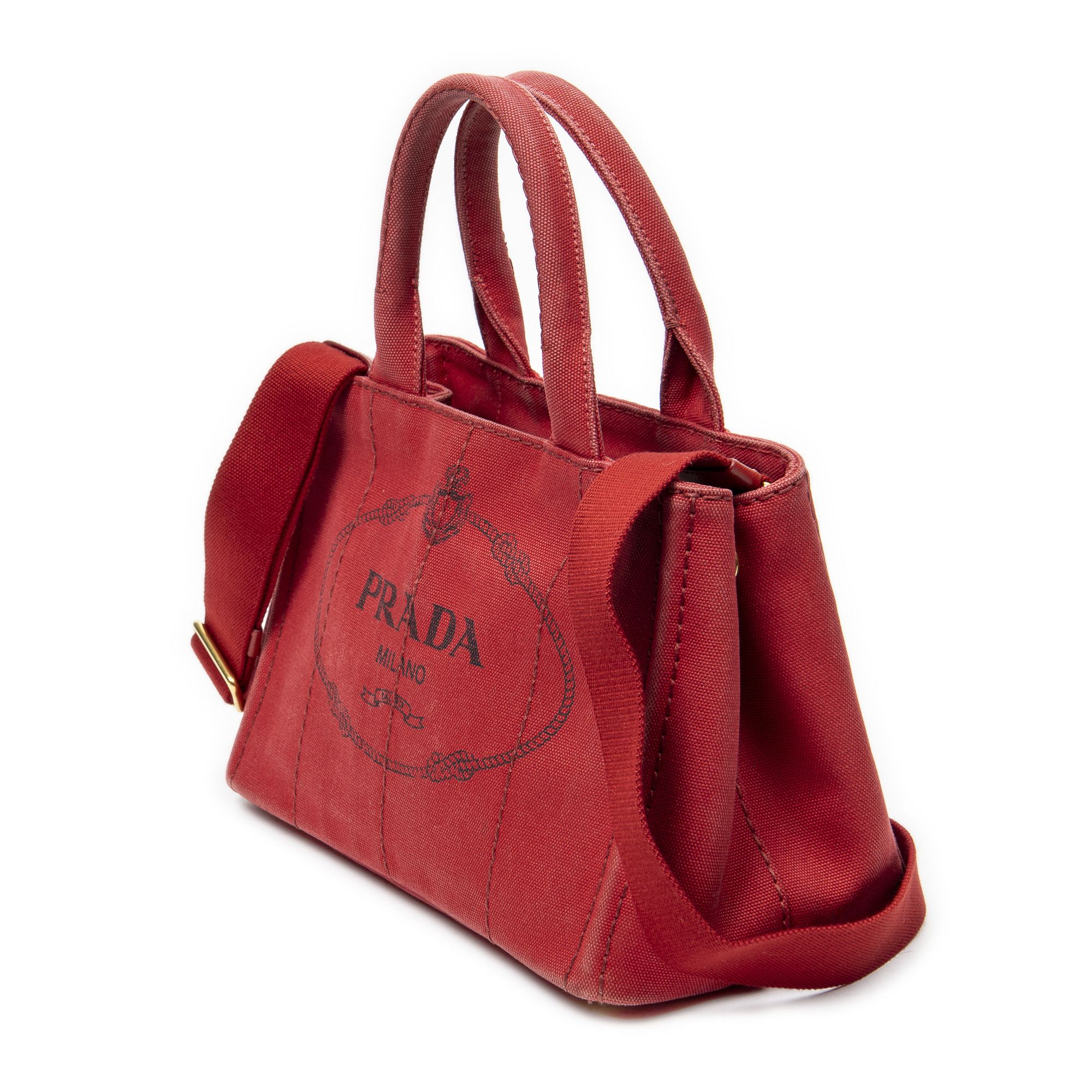 Prada Small Canapa Tote Size ONE SIZE - 2 Thumbnail