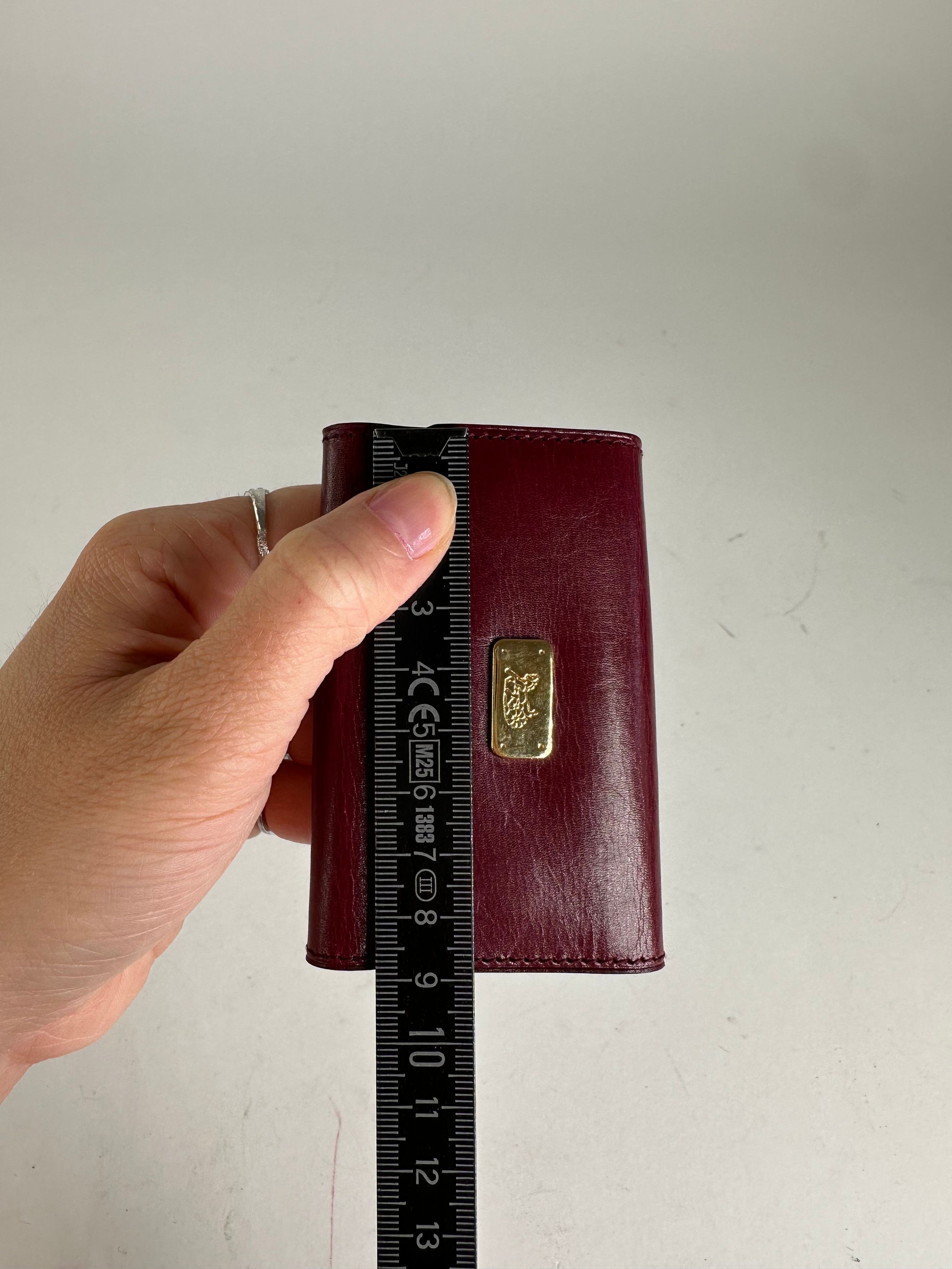 Celine Vintage Paris Leather 6-Key Holder Burgundy Size ONE SIZE - 6 Thumbnail