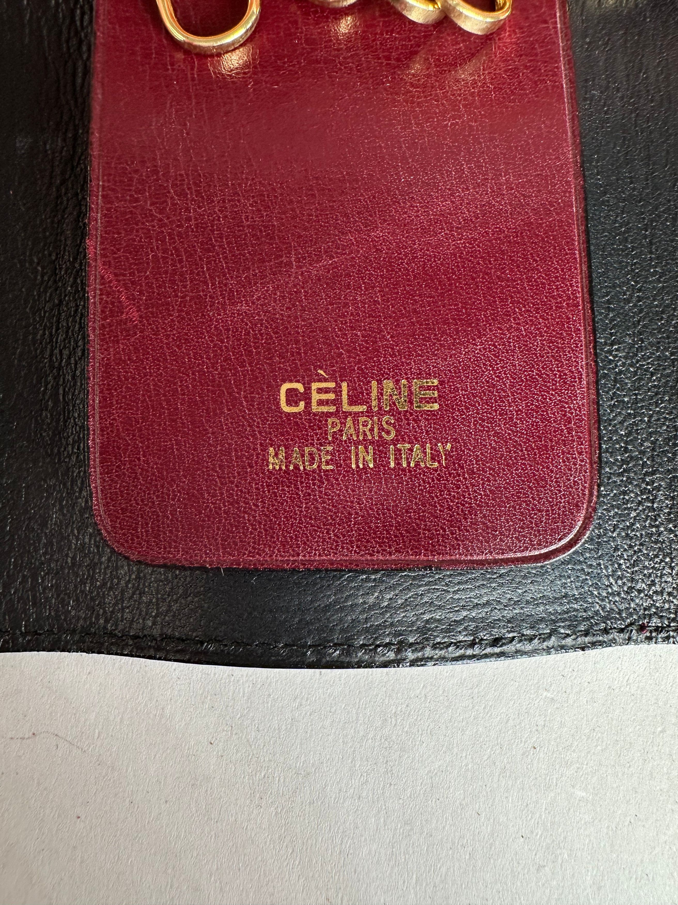 Celine Vintage Paris Leather 6-Key Holder Burgundy Size ONE SIZE - 4 Thumbnail