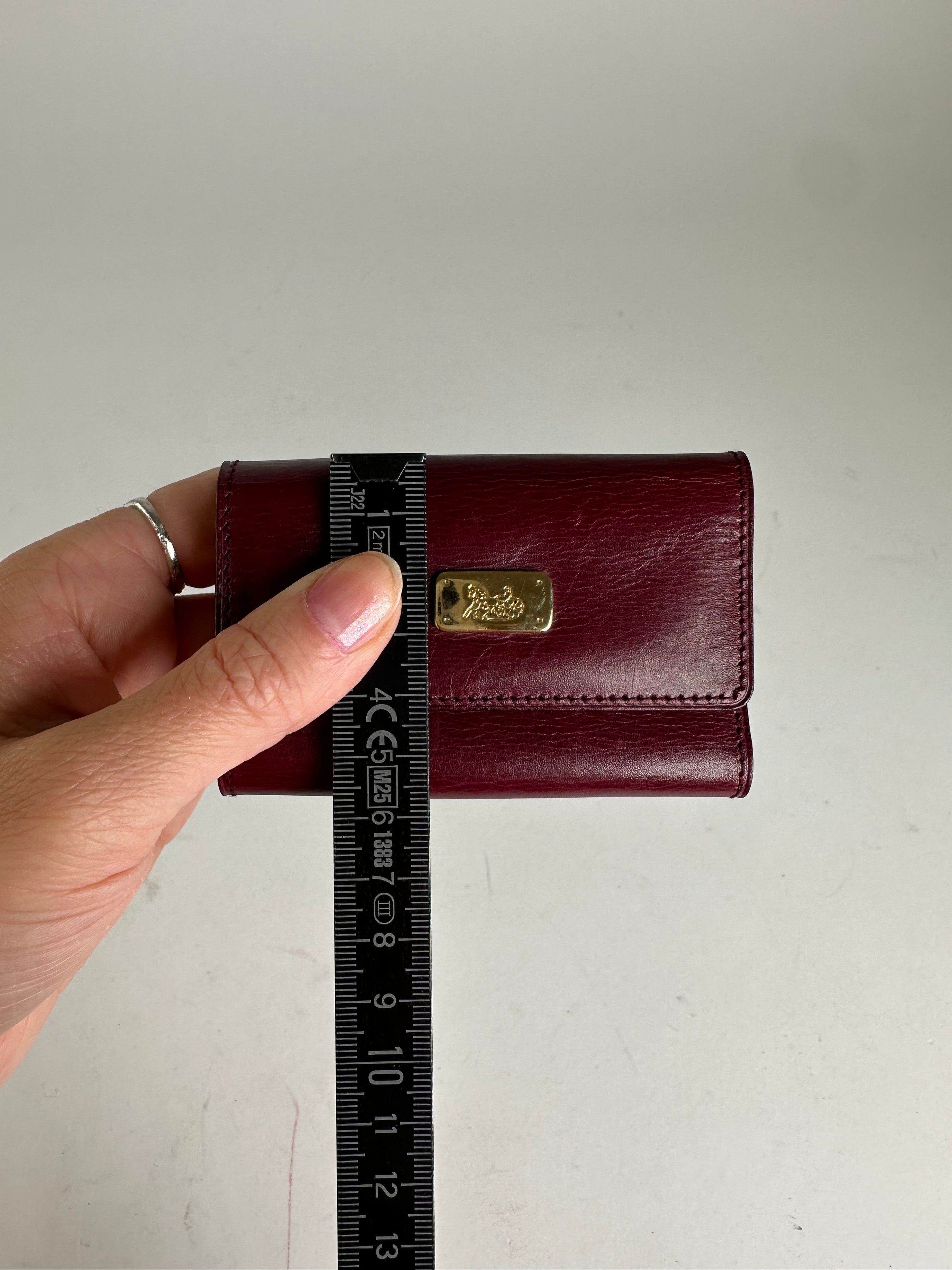 Celine Vintage Paris Leather 6-Key Holder Burgundy Size ONE SIZE - 7 Thumbnail