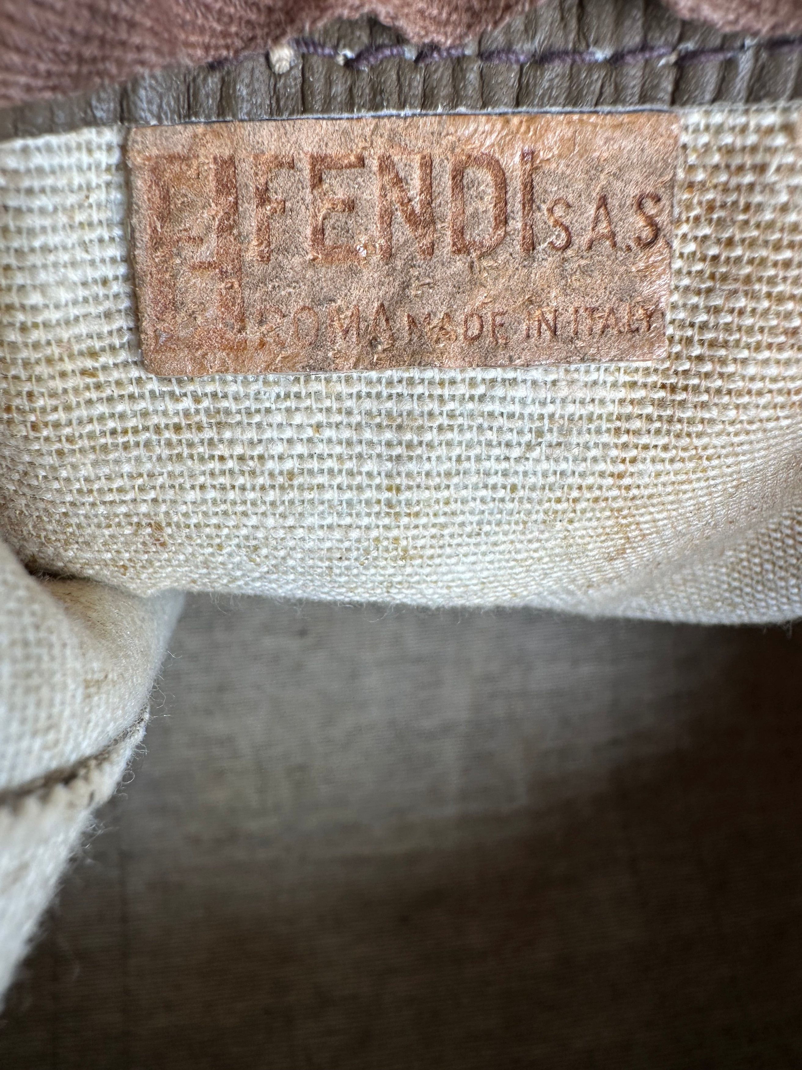 Fendi Vintage Roma Zucca FF Monogram Coated Canvas Boston Bag Brow Size ONE SIZE - 7 Thumbnail