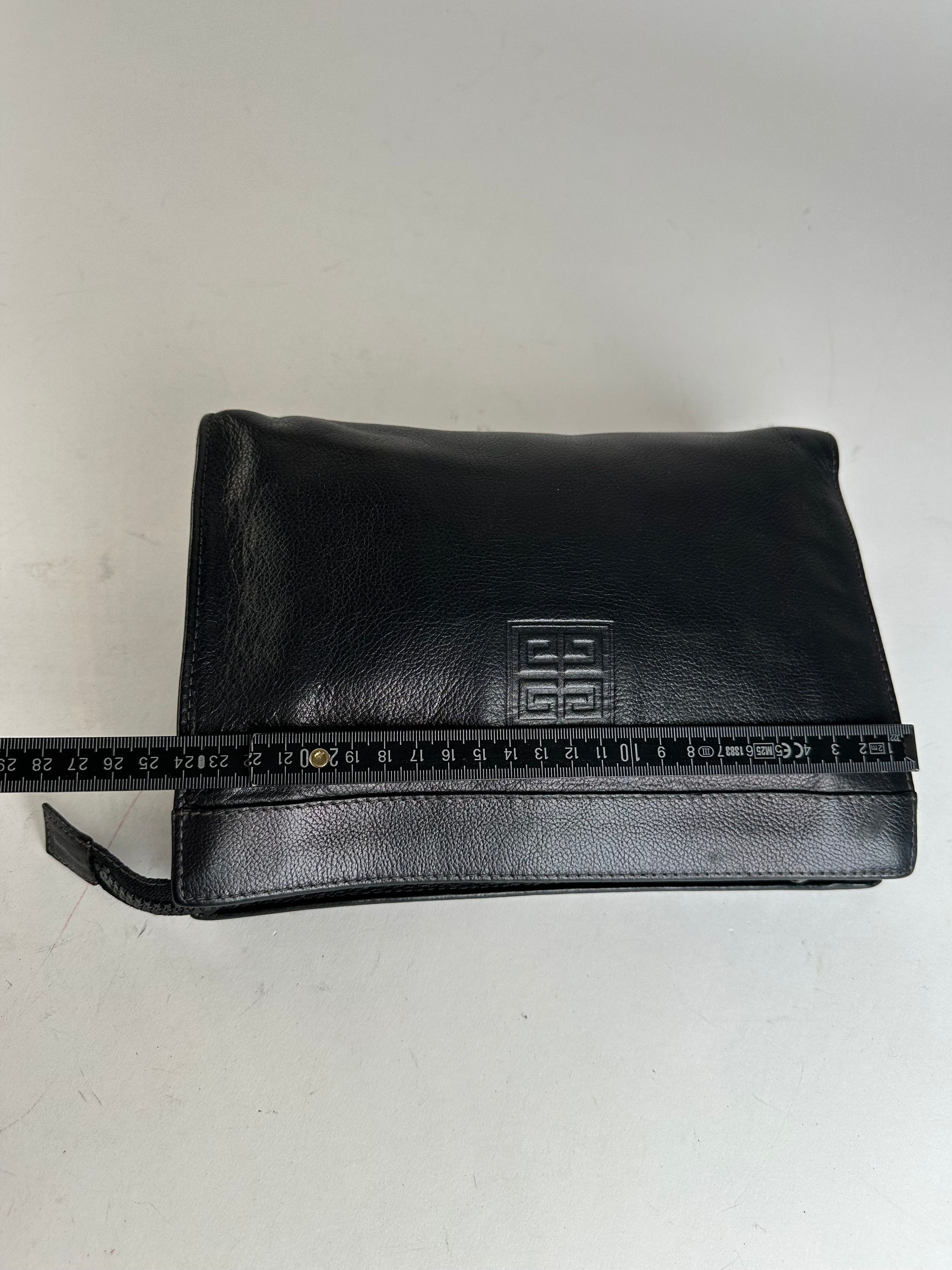 Givenchy Vintage Leather Clutch Black Size ONE SIZE - 10 Thumbnail