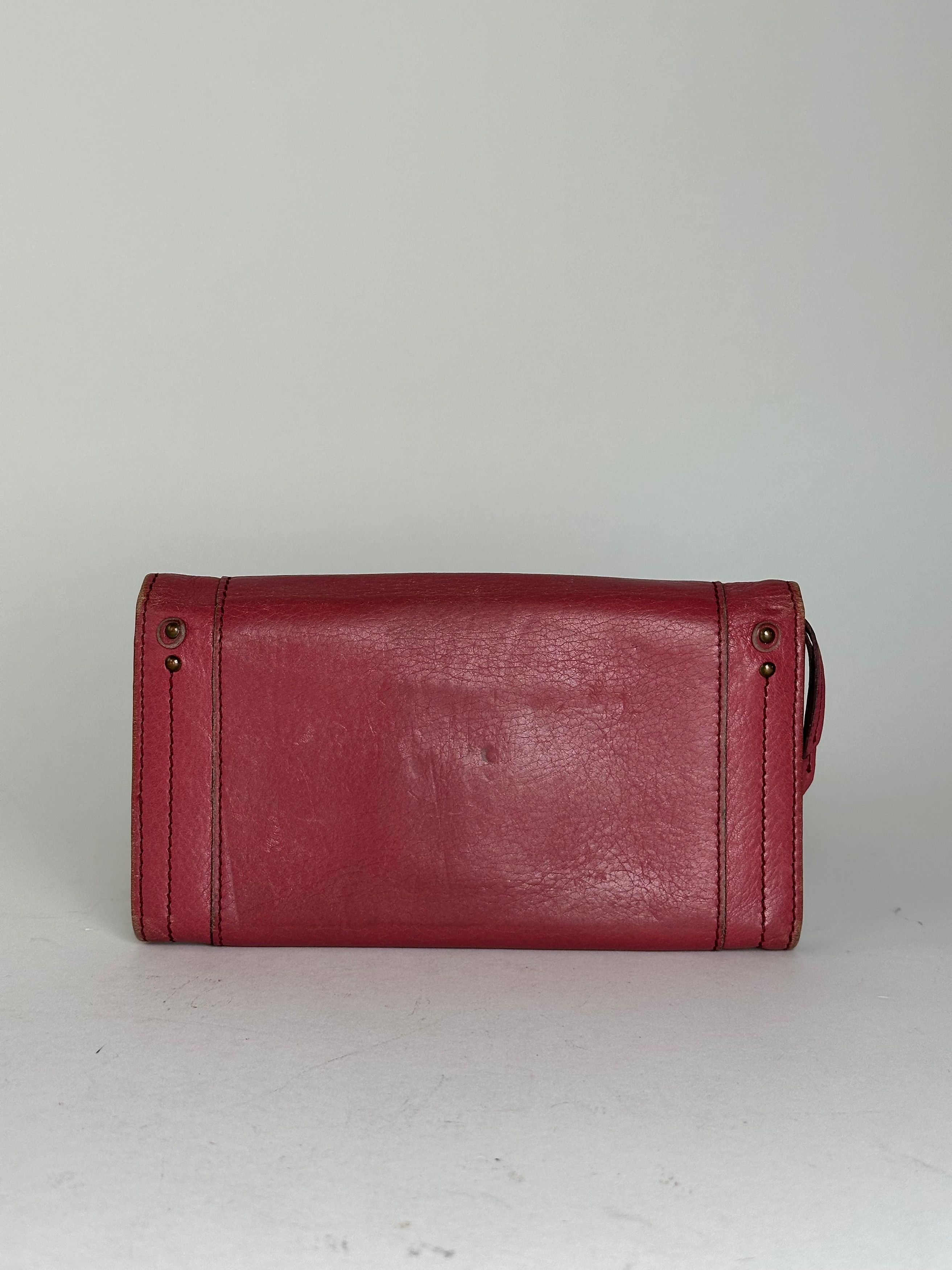 Chloe Vintage Chloé Paddington Wallet Red Leather Size ONE SIZE - 2 Thumbnail