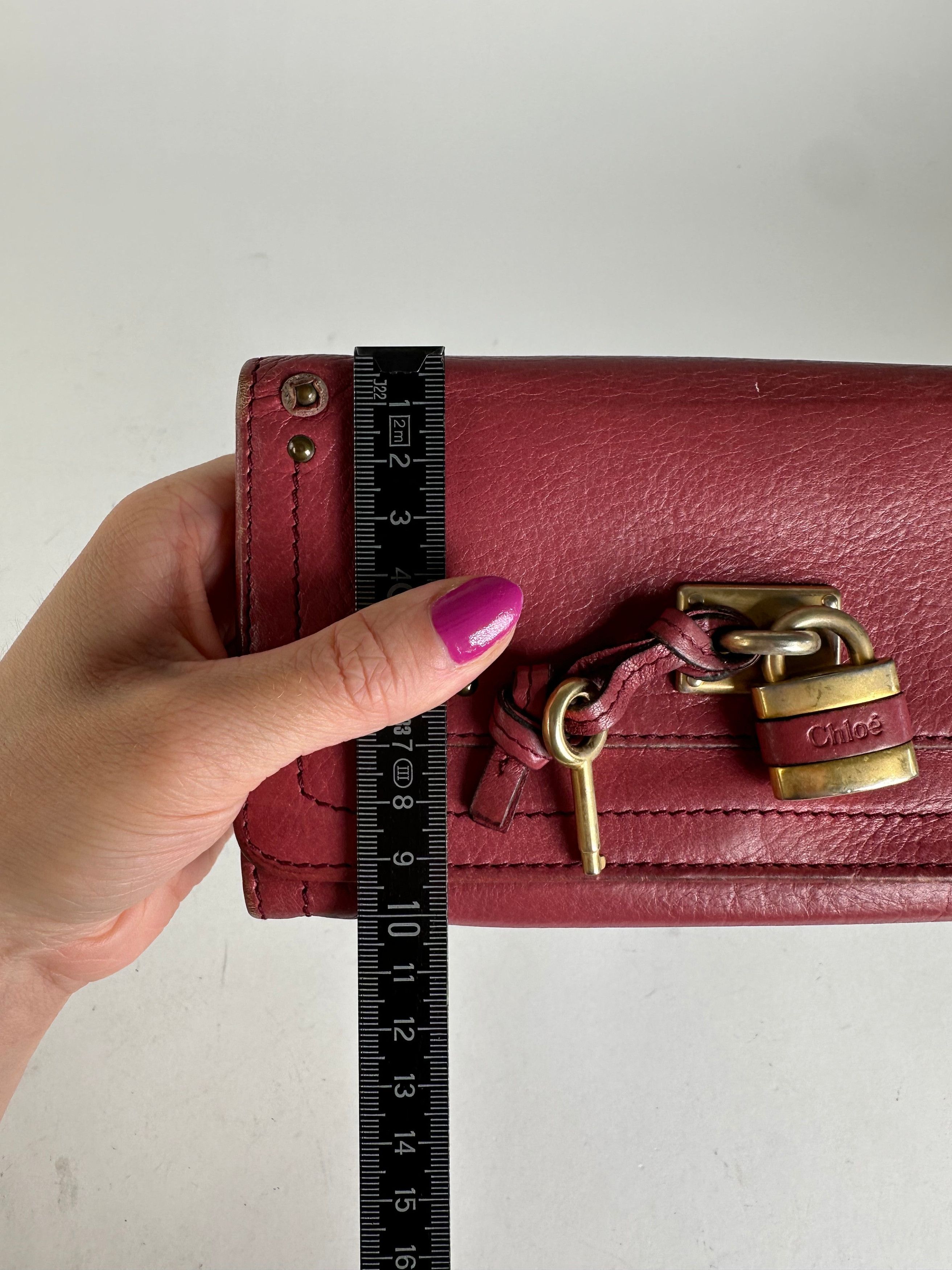 Chloe Vintage Chloé Paddington Wallet Red Leather Size ONE SIZE - 10 Thumbnail