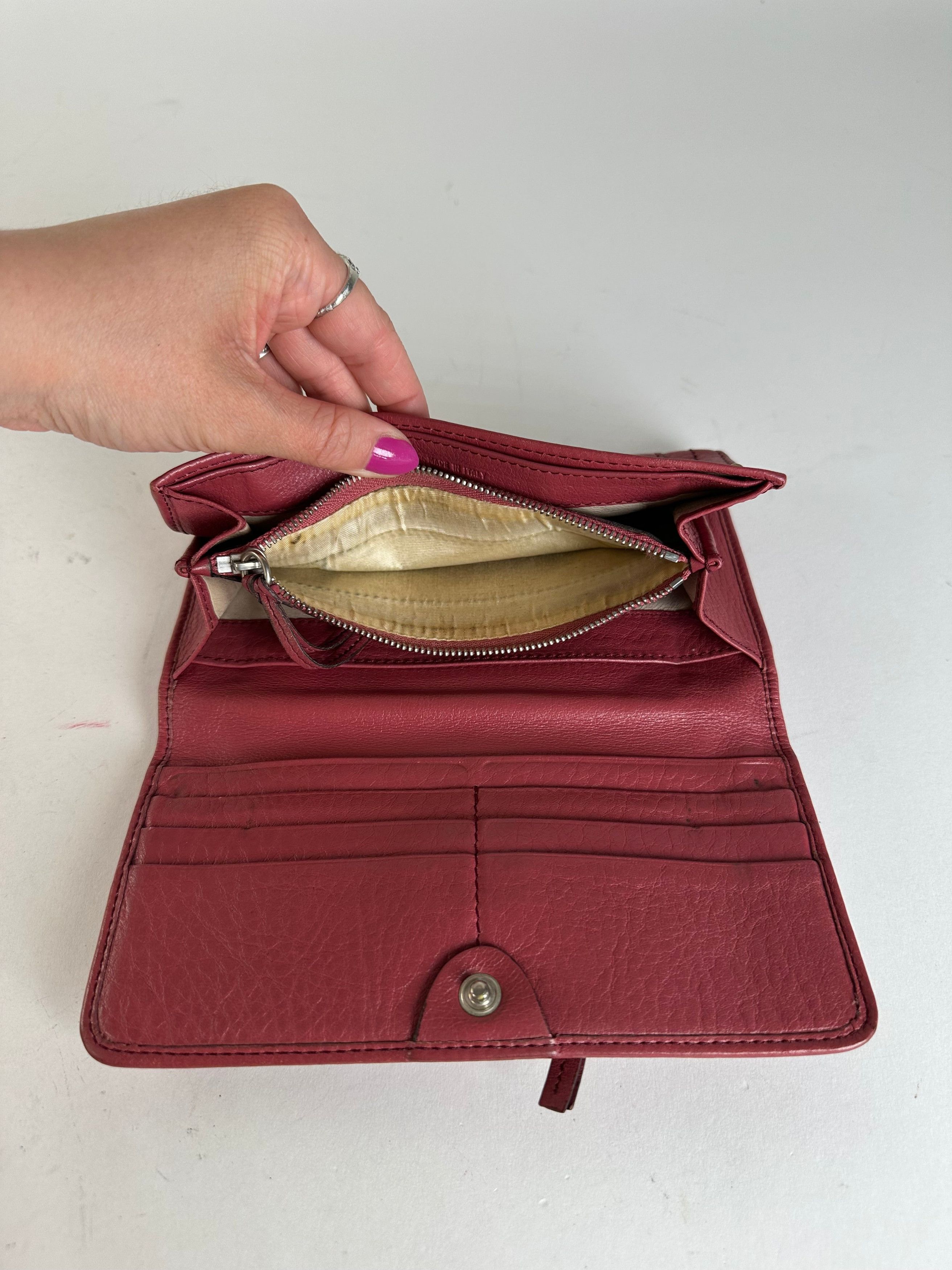 Chloe Vintage Chloé Paddington Wallet Red Leather Size ONE SIZE - 7 Thumbnail