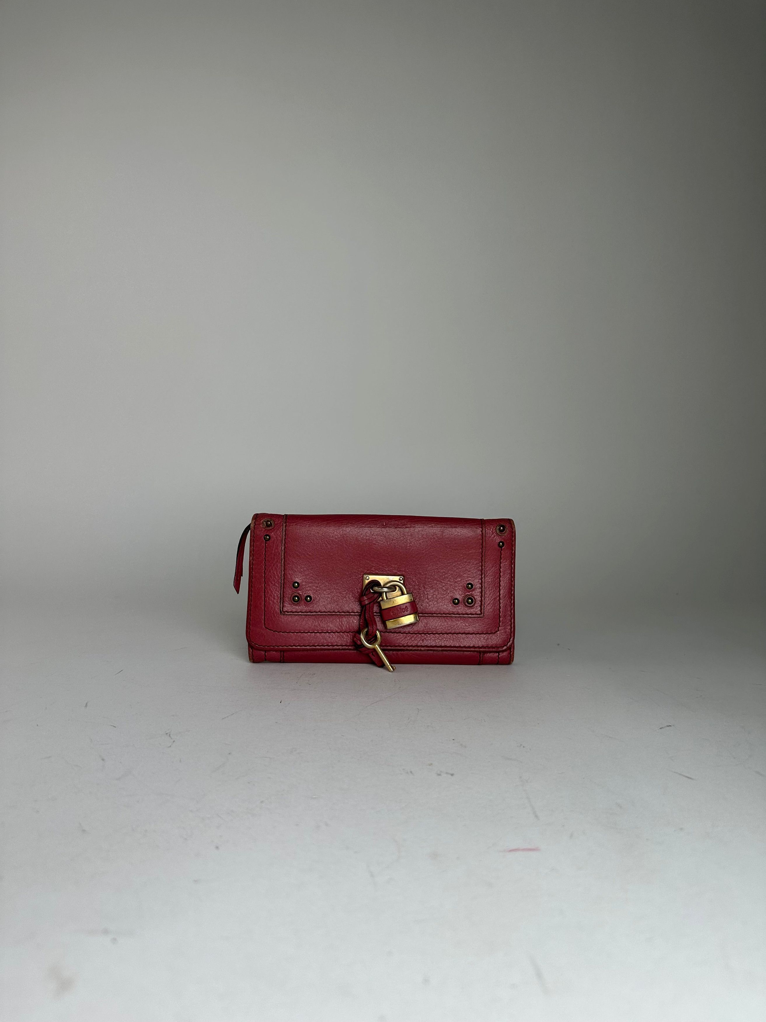 Chloe Vintage Chloé Paddington Wallet Red Leather Size ONE SIZE - 11 Thumbnail