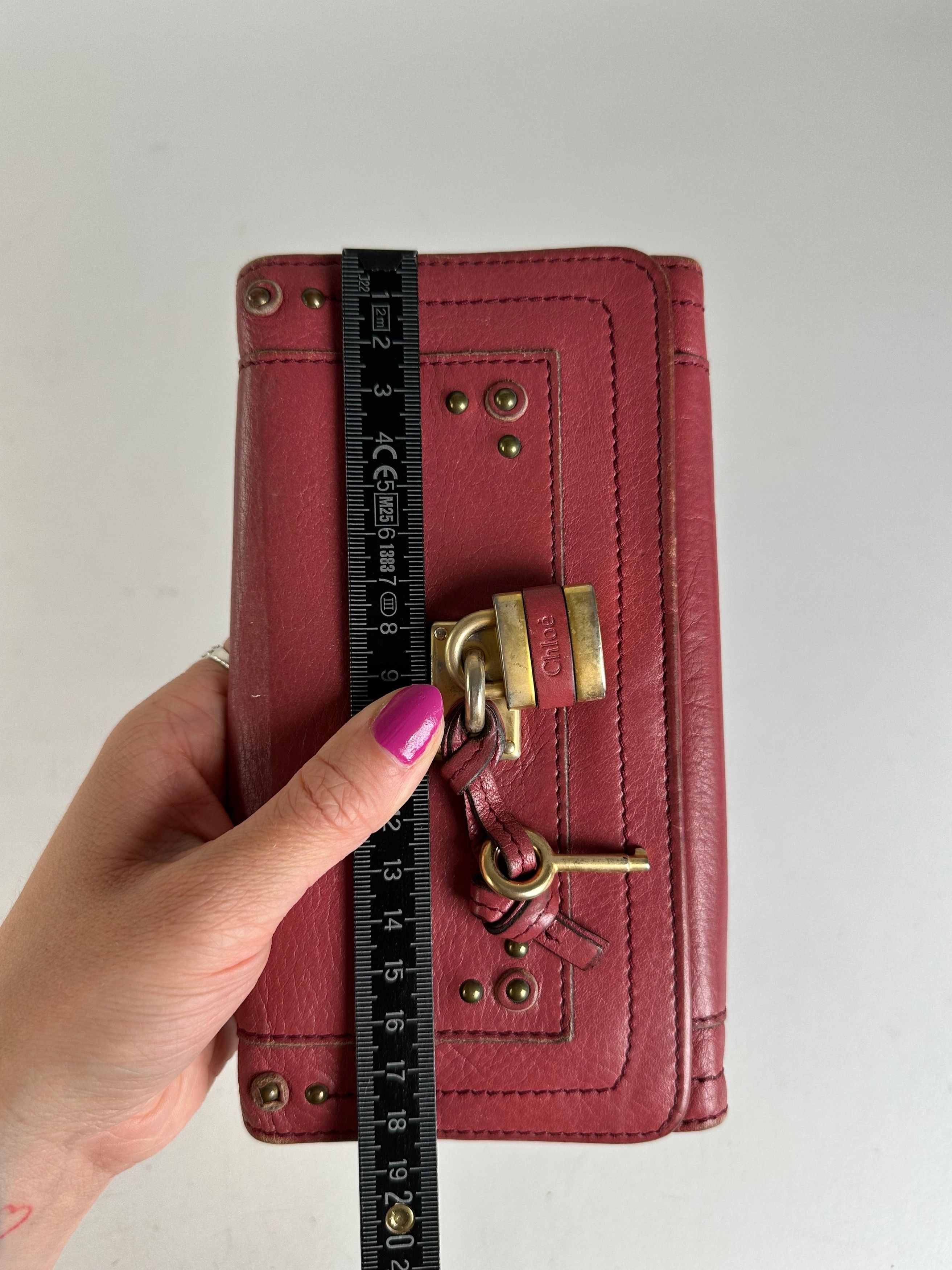 Chloe Vintage Chloé Paddington Wallet Red Leather Size ONE SIZE - 9 Thumbnail