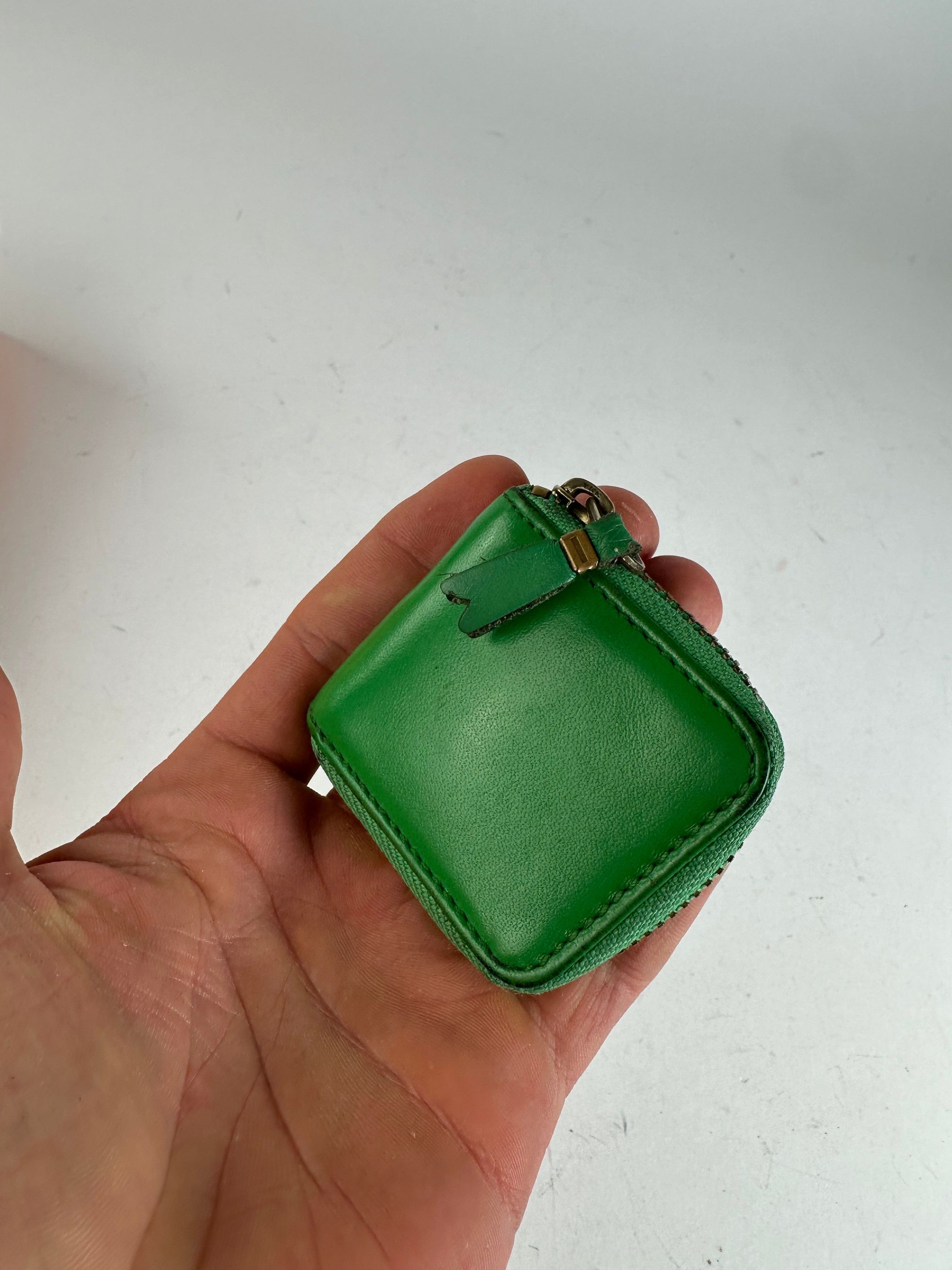Comme des Garcons Vintage Comme des Garçons Coin Purse Leather Green Size ONE SIZE - 4 Thumbnail