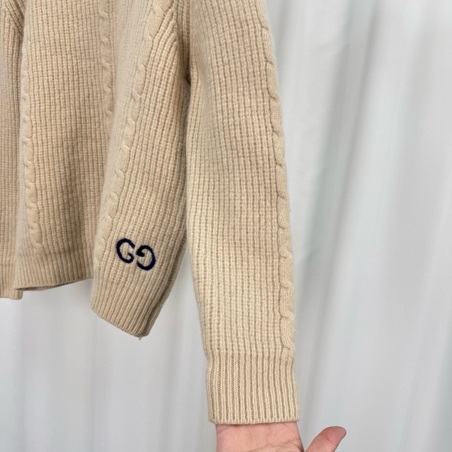 Gucci Gucci Double G Embroidered Wool Knit Sweater Size XS / US 0-2 / IT 36-38 - 6 Thumbnail