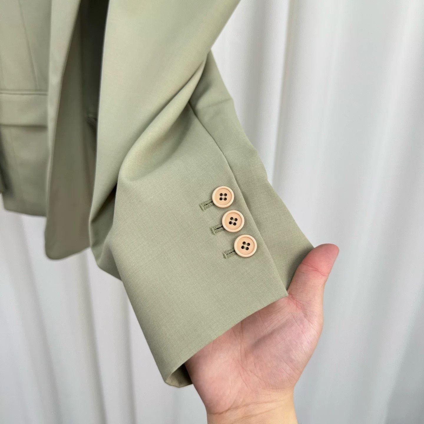 pushBUTTON Push Button Sage Asymmetric Blazer Size M / US 6-8 / IT 42-44 - 5 Thumbnail