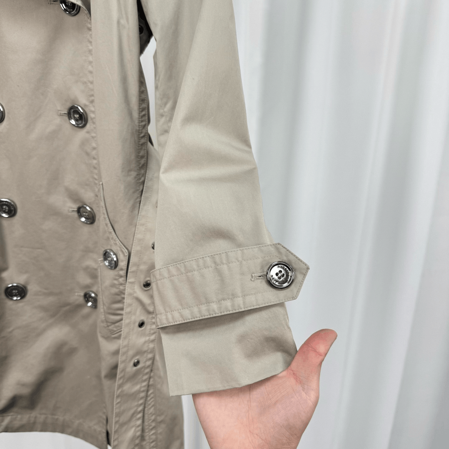 Burberry Burberry Check Trench Coat Silver Buckle Size XXS / US 00 / IT 34 - 4 Thumbnail