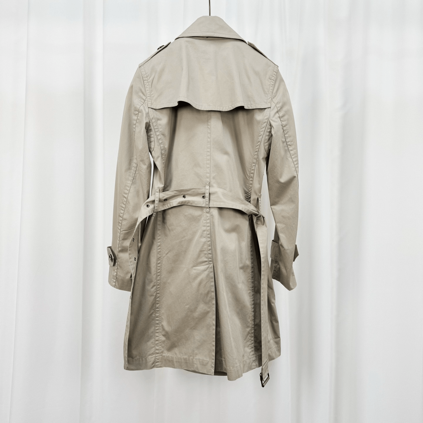 Burberry Burberry Check Trench Coat Silver Buckle Size XXS / US 00 / IT 34 - 2 Thumbnail
