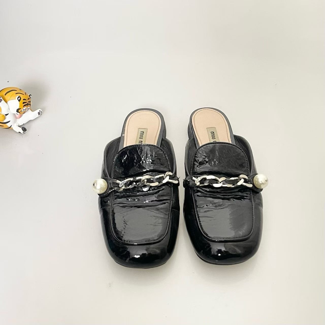 Miu Miu Miu Miu Pearl Mules Size US 5 / IT 35 - 2 Thumbnail