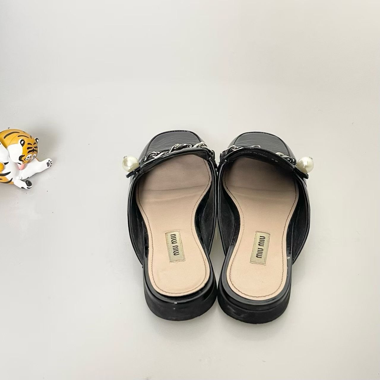 Miu Miu Miu Miu Pearl Mules Size US 5 / IT 35 - 3 Thumbnail
