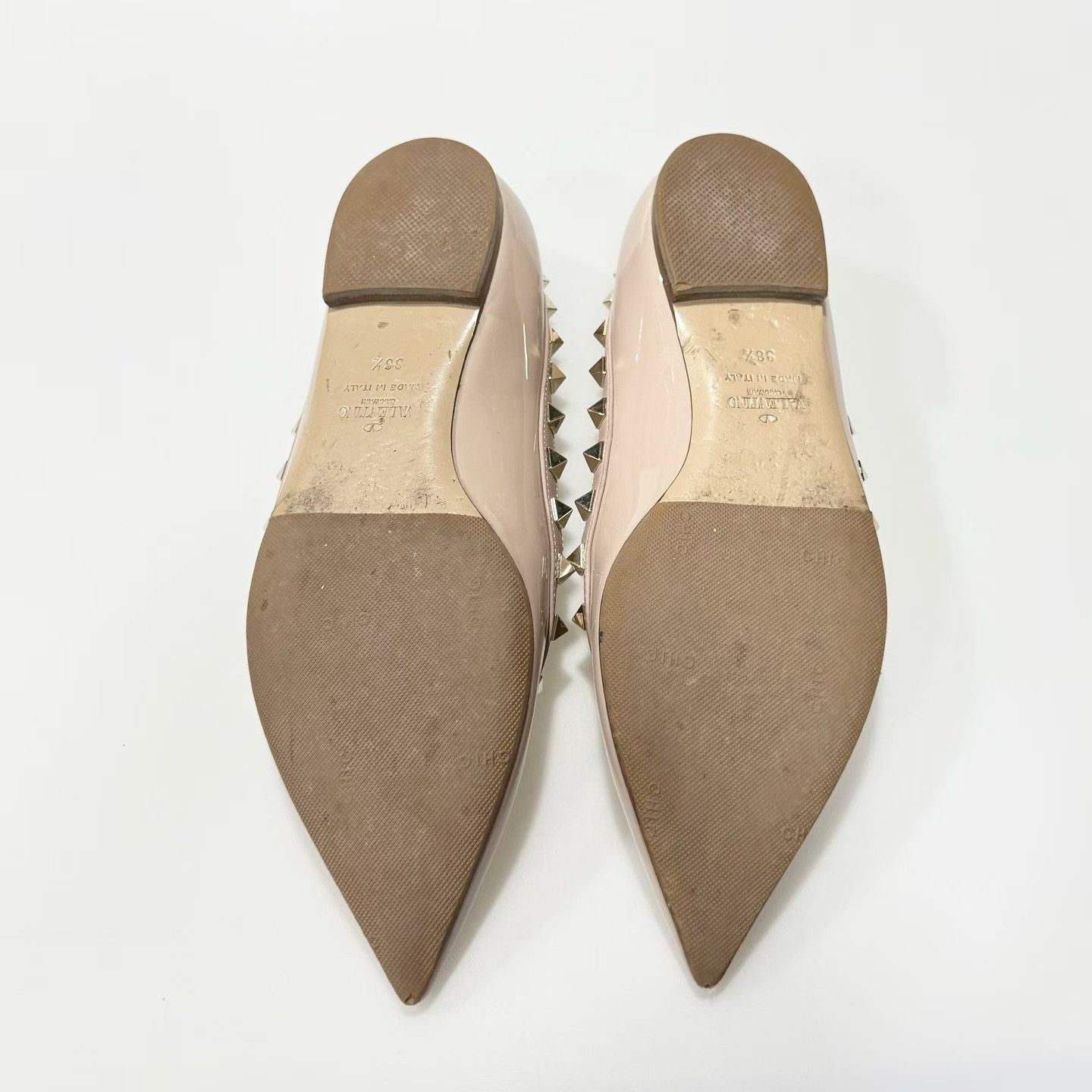Valentino Valentino Nude Stud Low-Heel Shoes Size US 5.5 / IT 35.5 - 6 Thumbnail