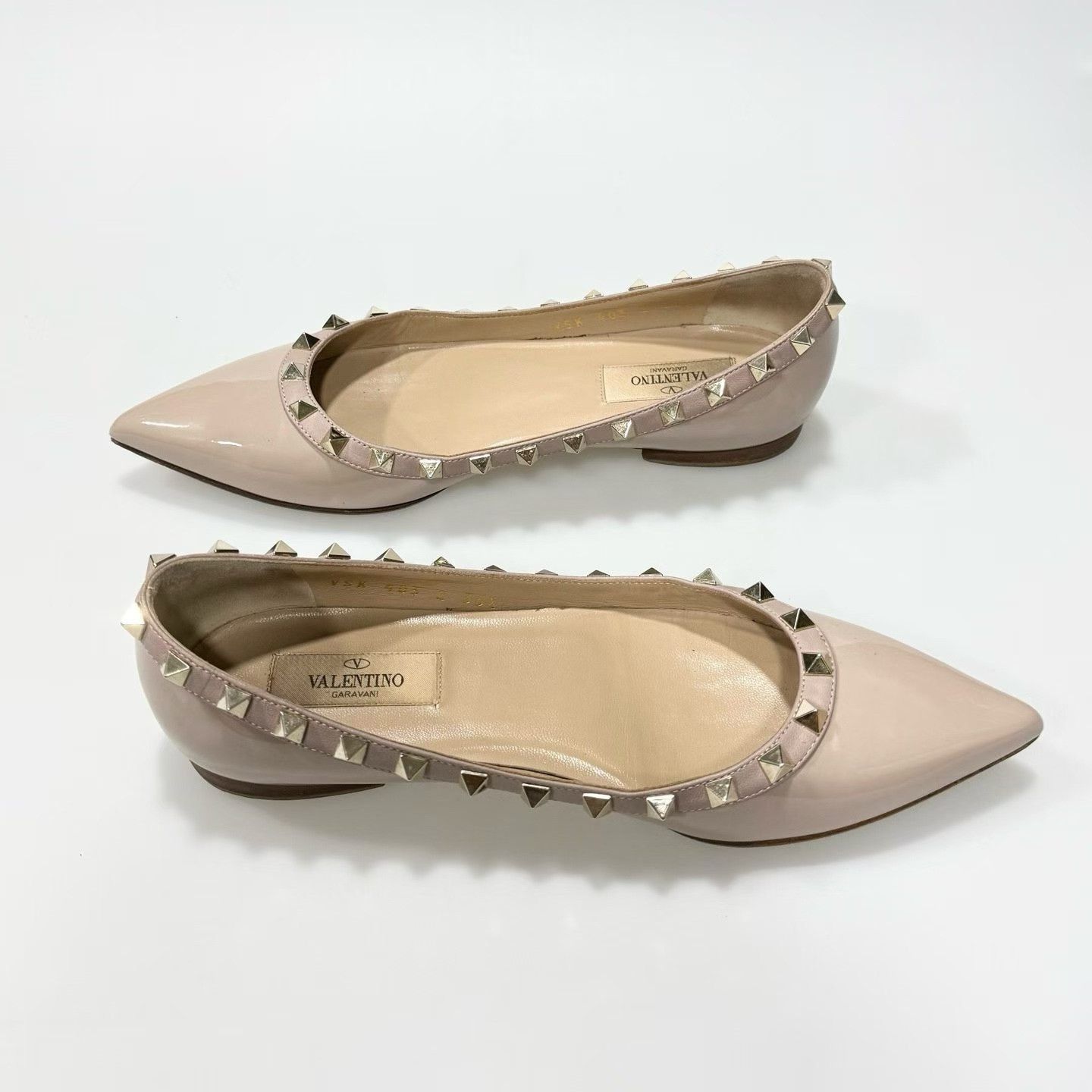 Valentino Valentino Nude Stud Low-Heel Shoes Size US 5.5 / IT 35.5 - 3 Thumbnail