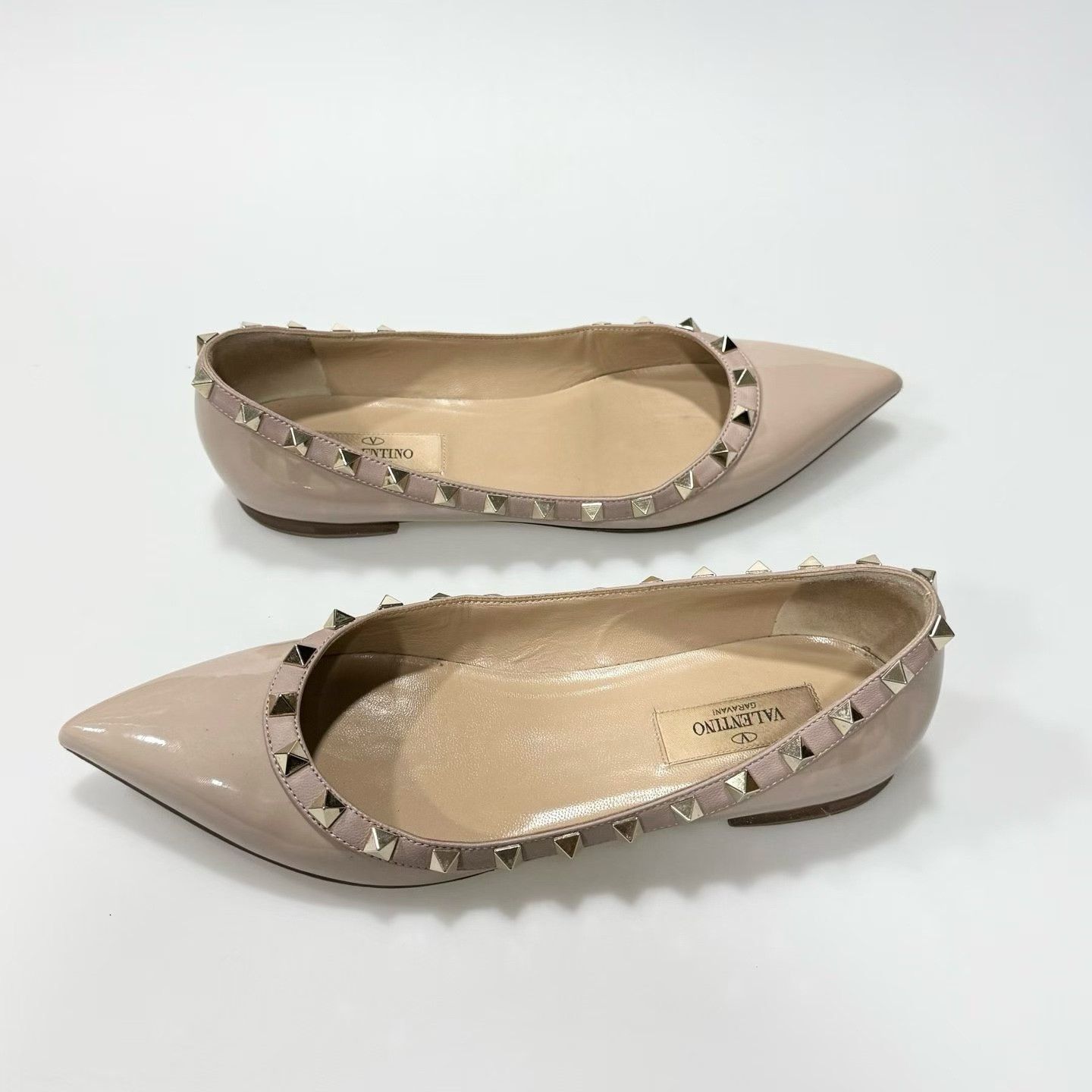 Valentino Valentino Nude Stud Low-Heel Shoes Size US 5.5 / IT 35.5 - 2 Thumbnail