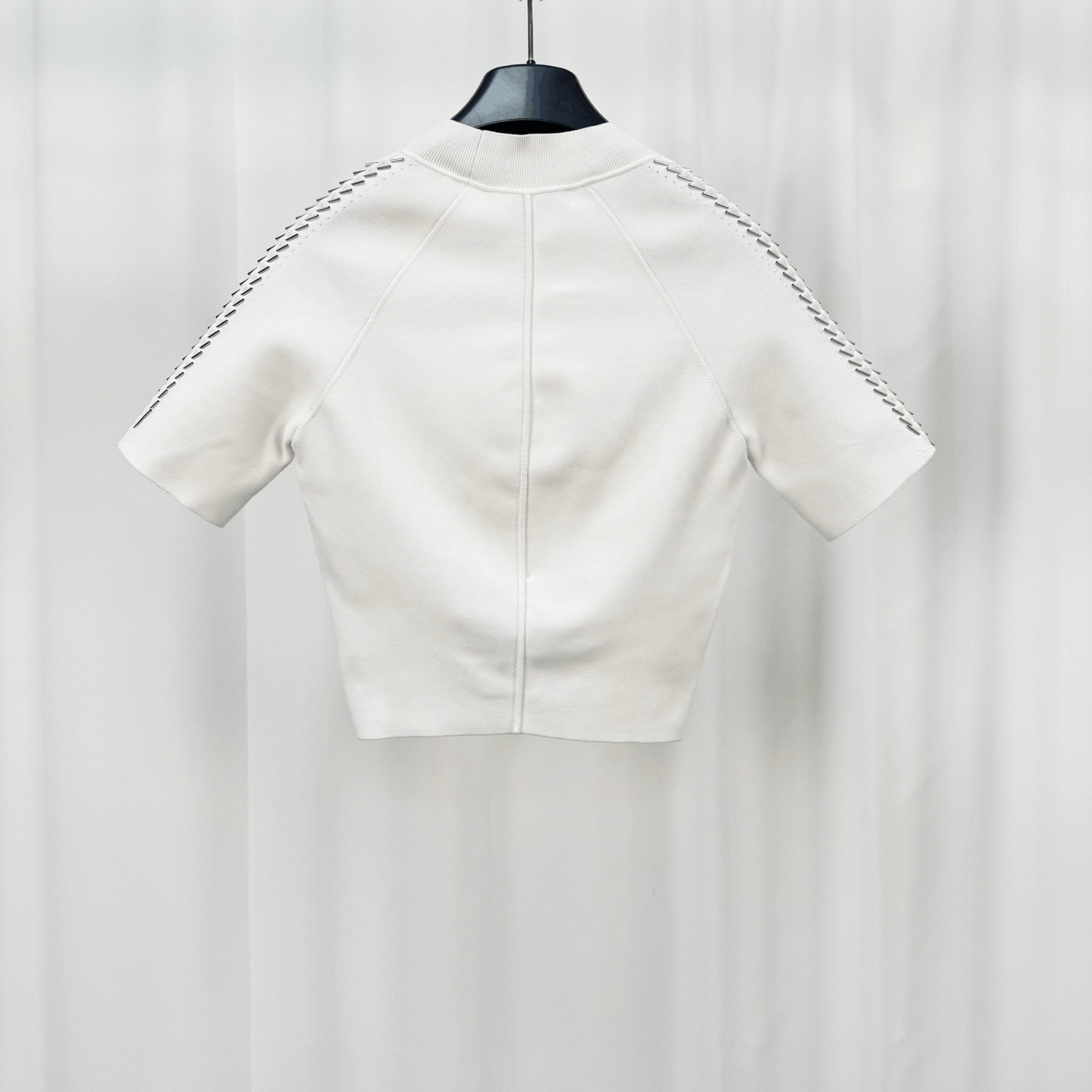 Alexander Wang Alexander Wang Beaded Short-Sleeve Top Size S / US 4 / IT 40 - 2 Thumbnail