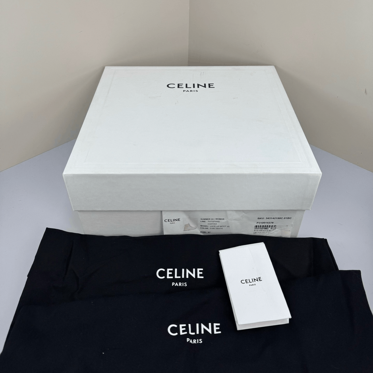 Celine Celine Triomphe Leather Logo Canvas Boots Size US 6 / IT 36 - 6 Thumbnail