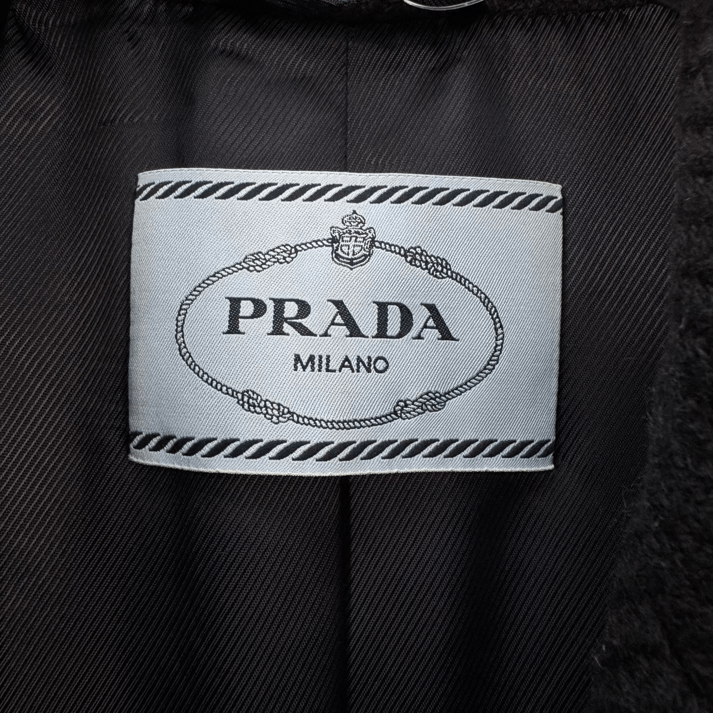 Prada Prada Black Fur Cuffs Wool Coat Size S / US 4 / IT 40 - 5 Thumbnail