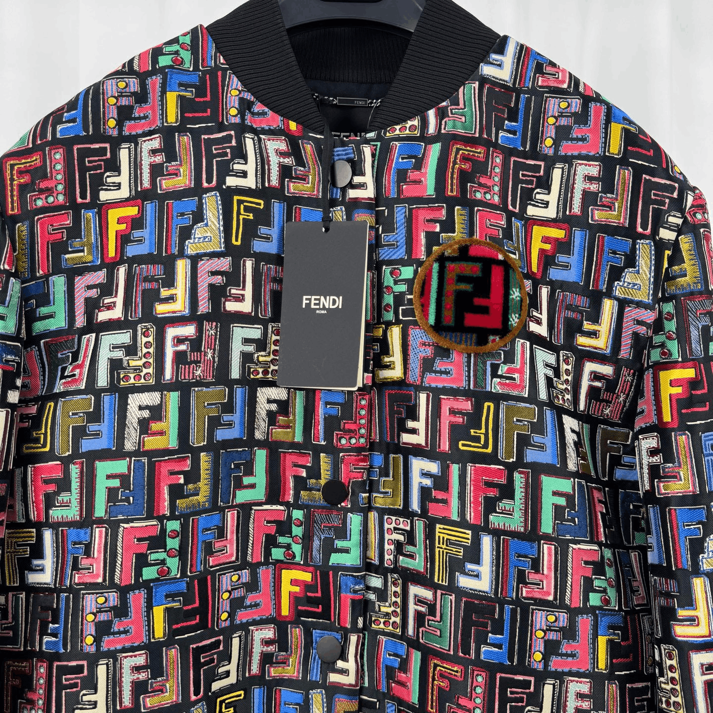 Fendi Fendi Monogram Embroidered Rivet Letter Jacket Size S / US 4 / IT 40 - 3 Thumbnail