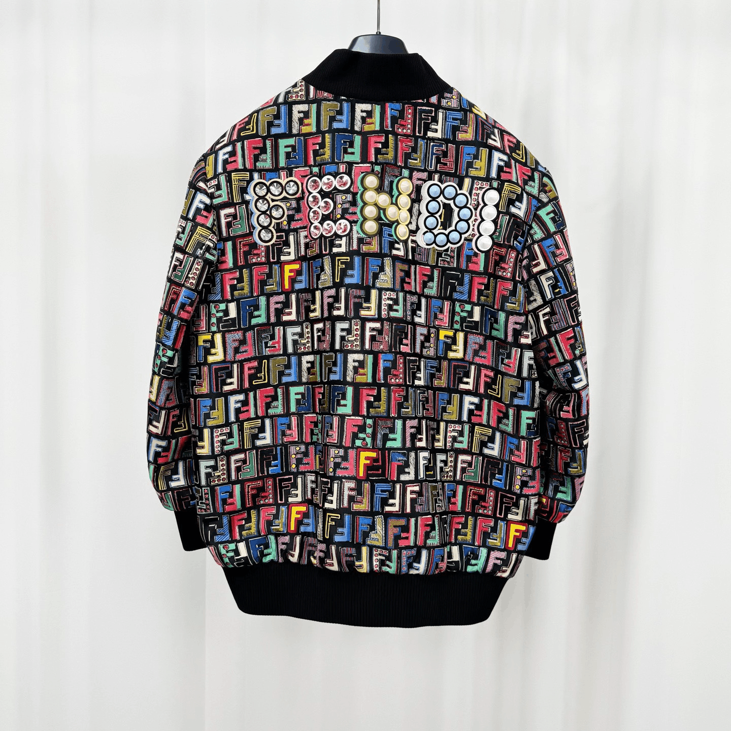 Fendi Fendi Monogram Embroidered Rivet Letter Jacket Size S / US 4 / IT 40 - 2 Thumbnail