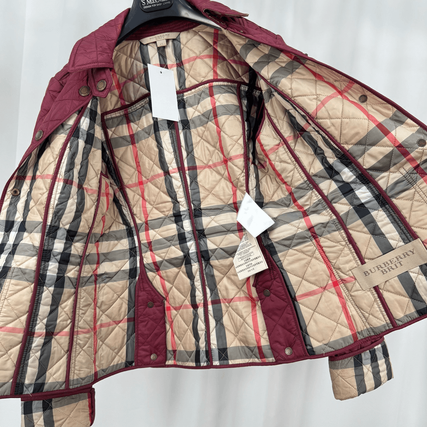 Burberry Burberry Quilted Check Cotton Jacket Size XS / US 0-2 / IT 36-38 - 5 Thumbnail