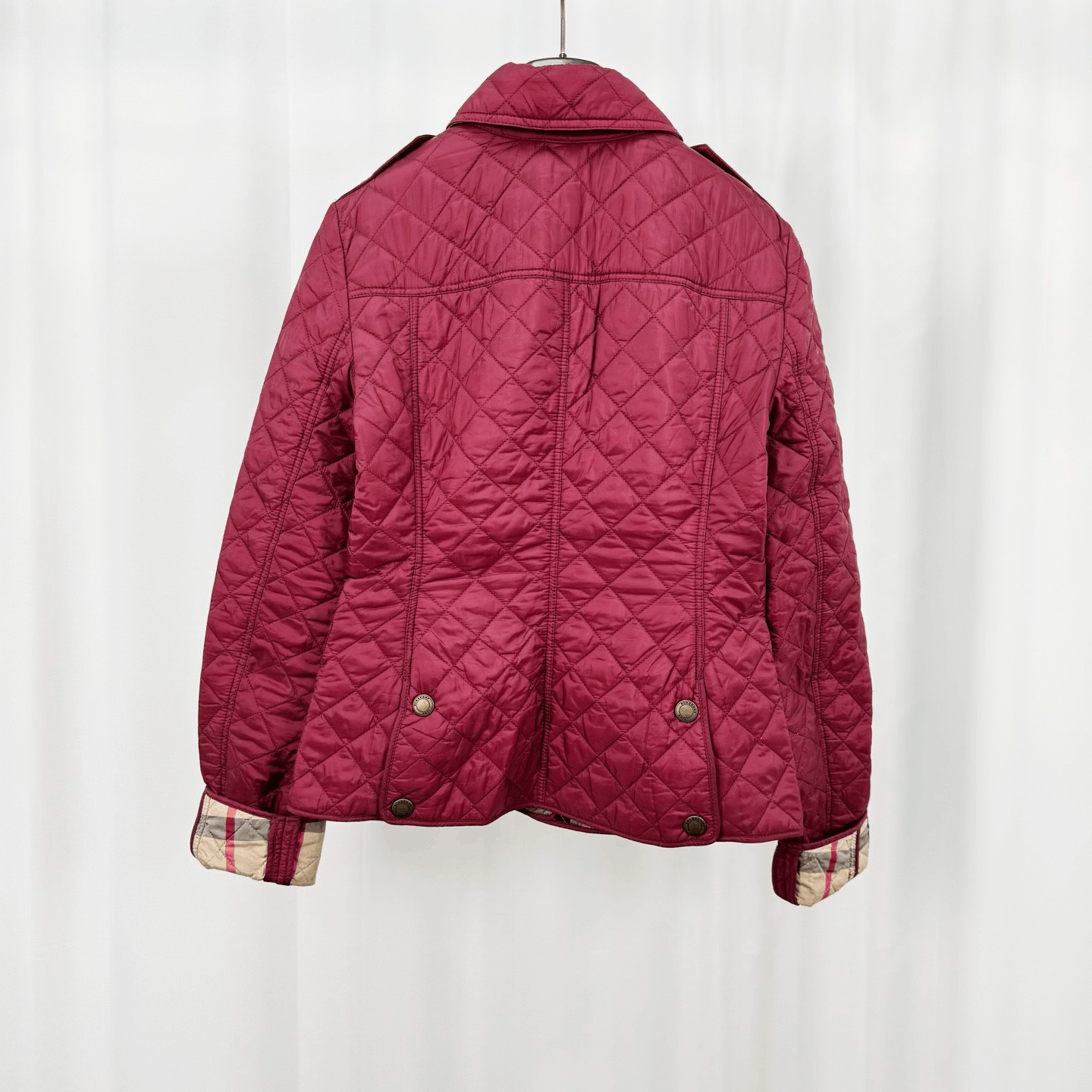 Burberry Burberry Quilted Check Cotton Jacket Size XS / US 0-2 / IT 36-38 - 2 Thumbnail
