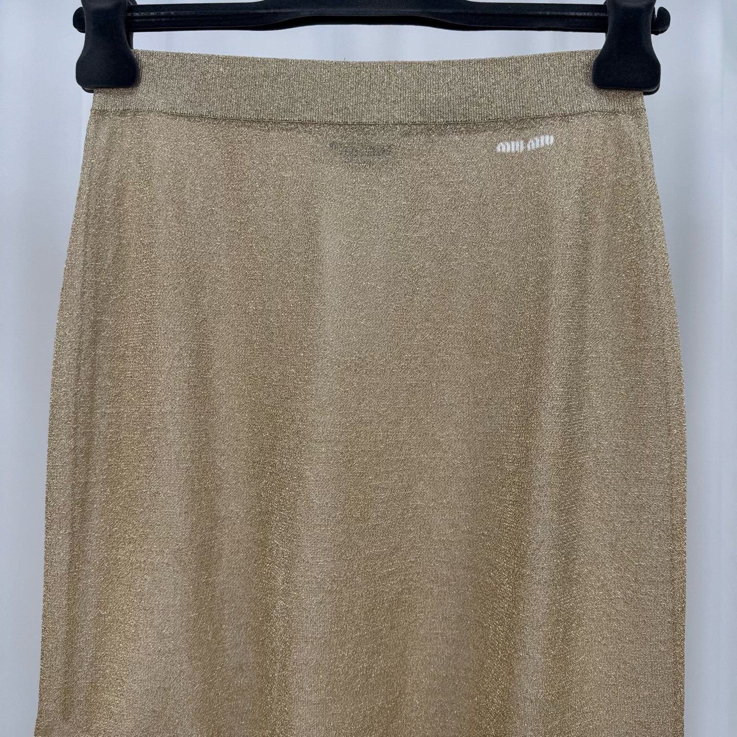 Miu Miu Miu Miu Embroidered Gold Thread Skirt Size 40" / US 18 - 3 Thumbnail