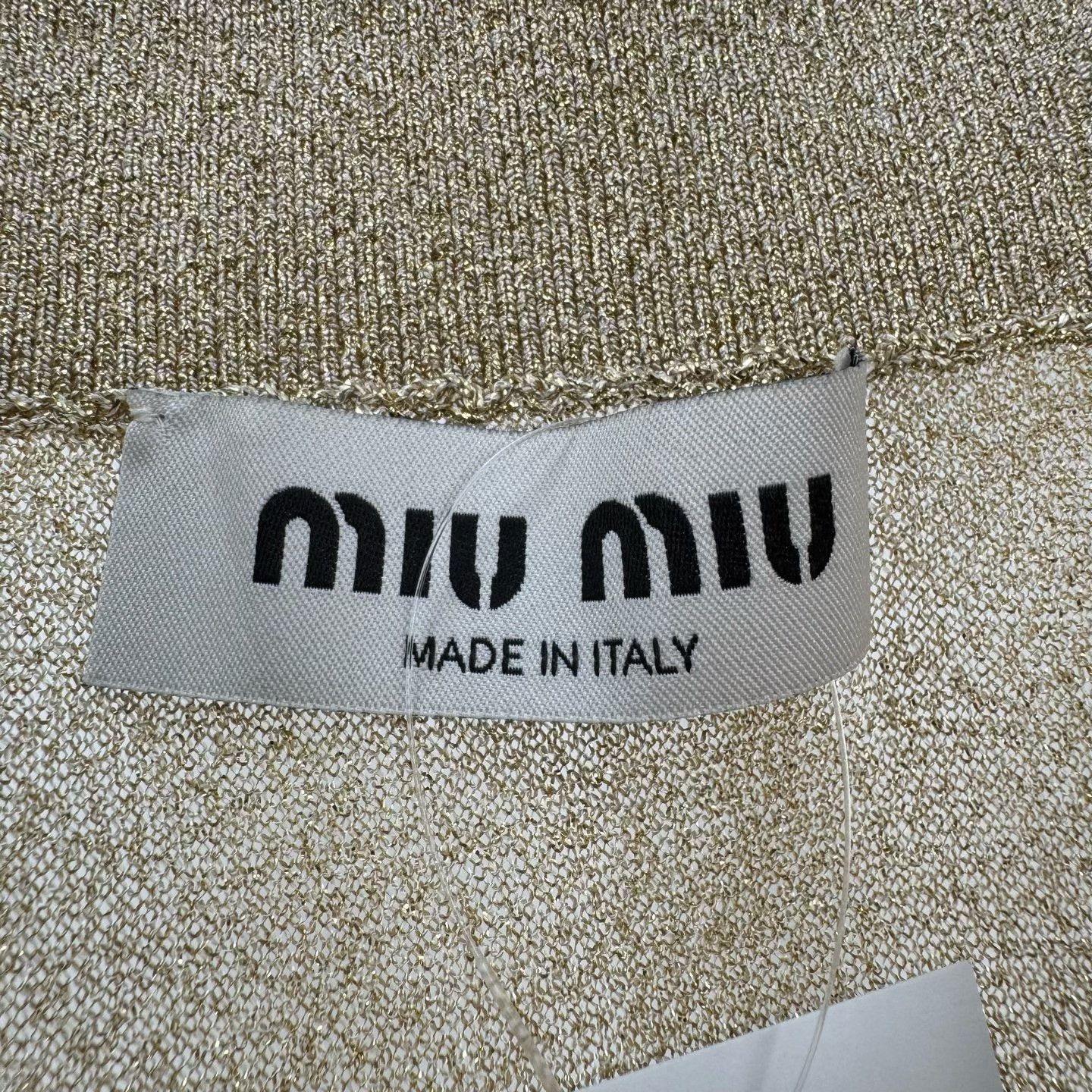 Miu Miu Miu Miu Embroidered Gold Thread Skirt Size 40" / US 18 - 5 Thumbnail