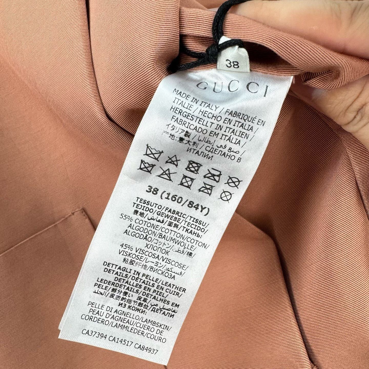 Gucci Gucci Gold Thread Embroidery Letter Slogan Coat Size S / US 4 / IT 40 - 8 Thumbnail