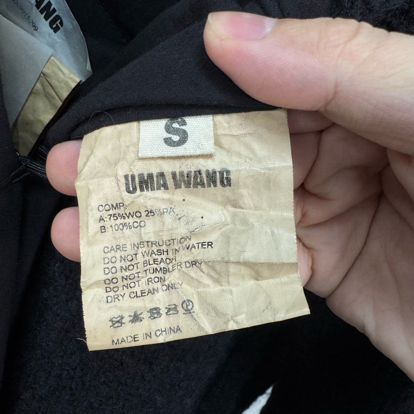 Uma Wang Uma Wang Black Cashmere Coat Size S / US 4 / IT 40 - 6 Thumbnail