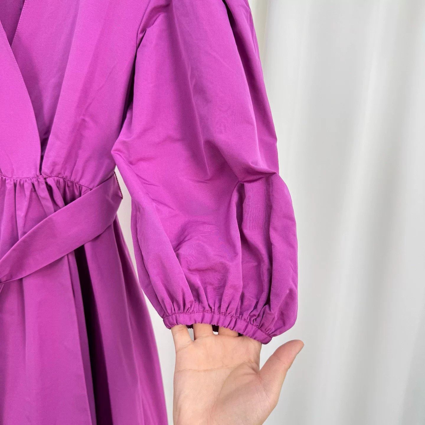 Valentino Valentino Puff Sleeve Belted Dress Size S / US 4 / IT 40 - 4 Thumbnail