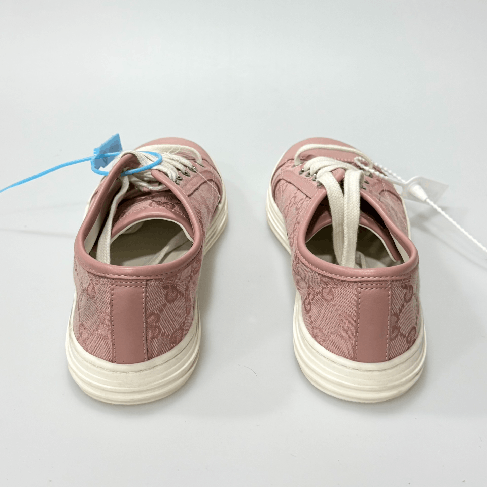 Gucci Gucci Pink Monogram Sneakers Size US 4 / IT 34 - 3 Thumbnail