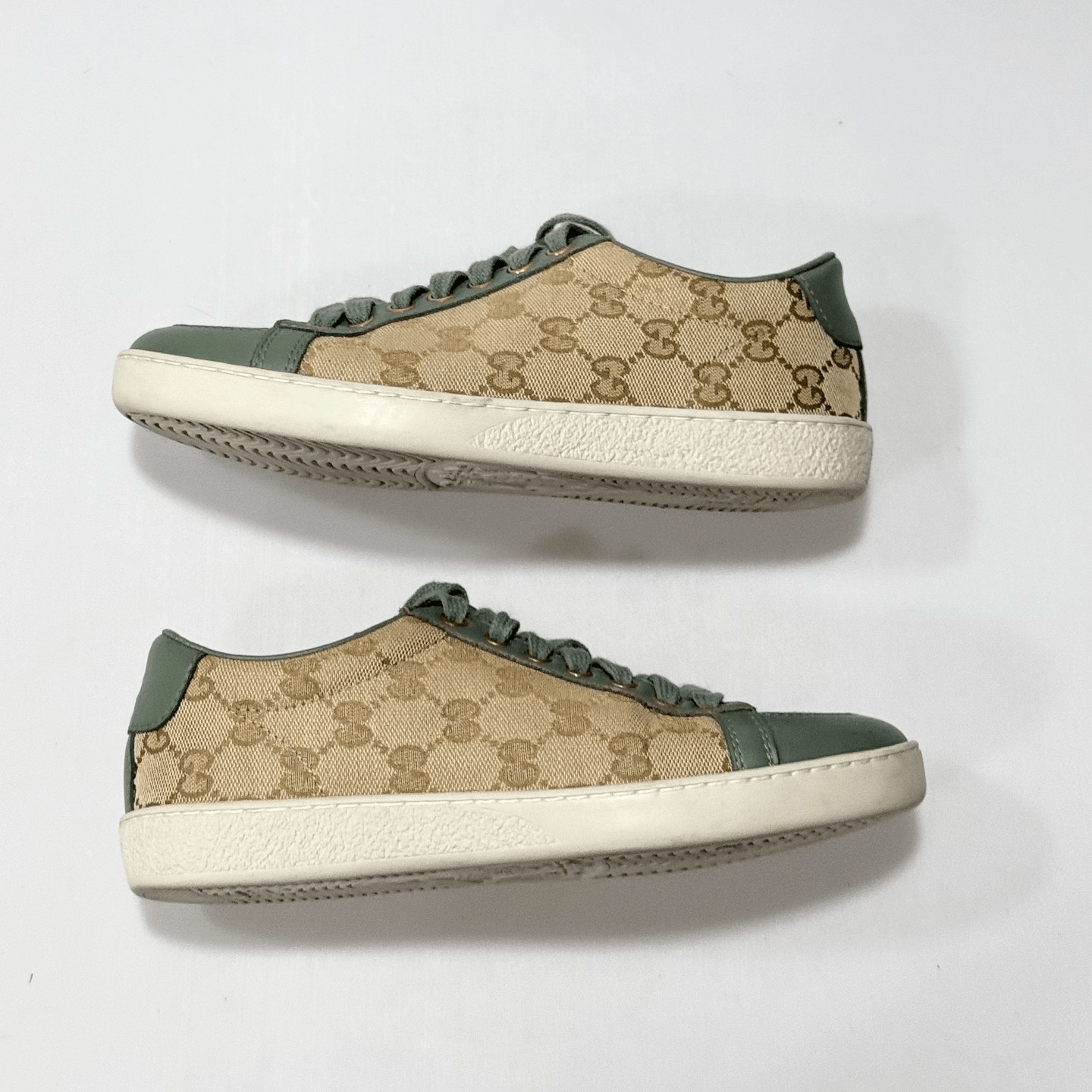 Gucci Gucci Double G All-Over Print Sneakers Size US 4 / IT 34 - 3 Thumbnail