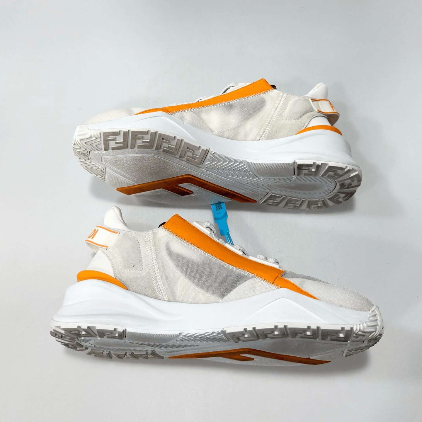 Fendi Fendi White Orange Casual Shoes Size US 6 / IT 36 - 3 Thumbnail